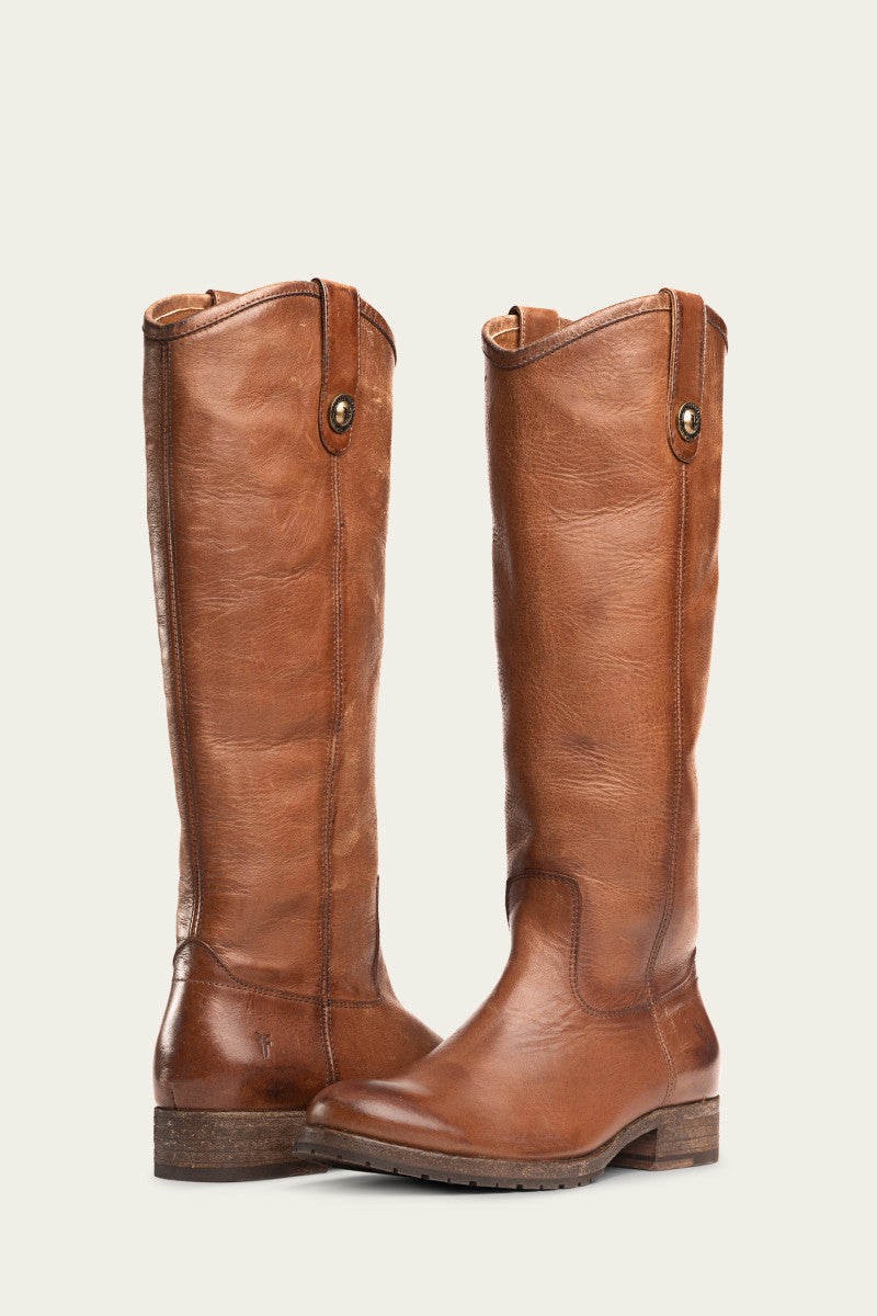 Melissa Button Lug Tall Boots - Vintage & Pre-Loved Women's Ankle Boots for Casual Outfits & Fall Fashion