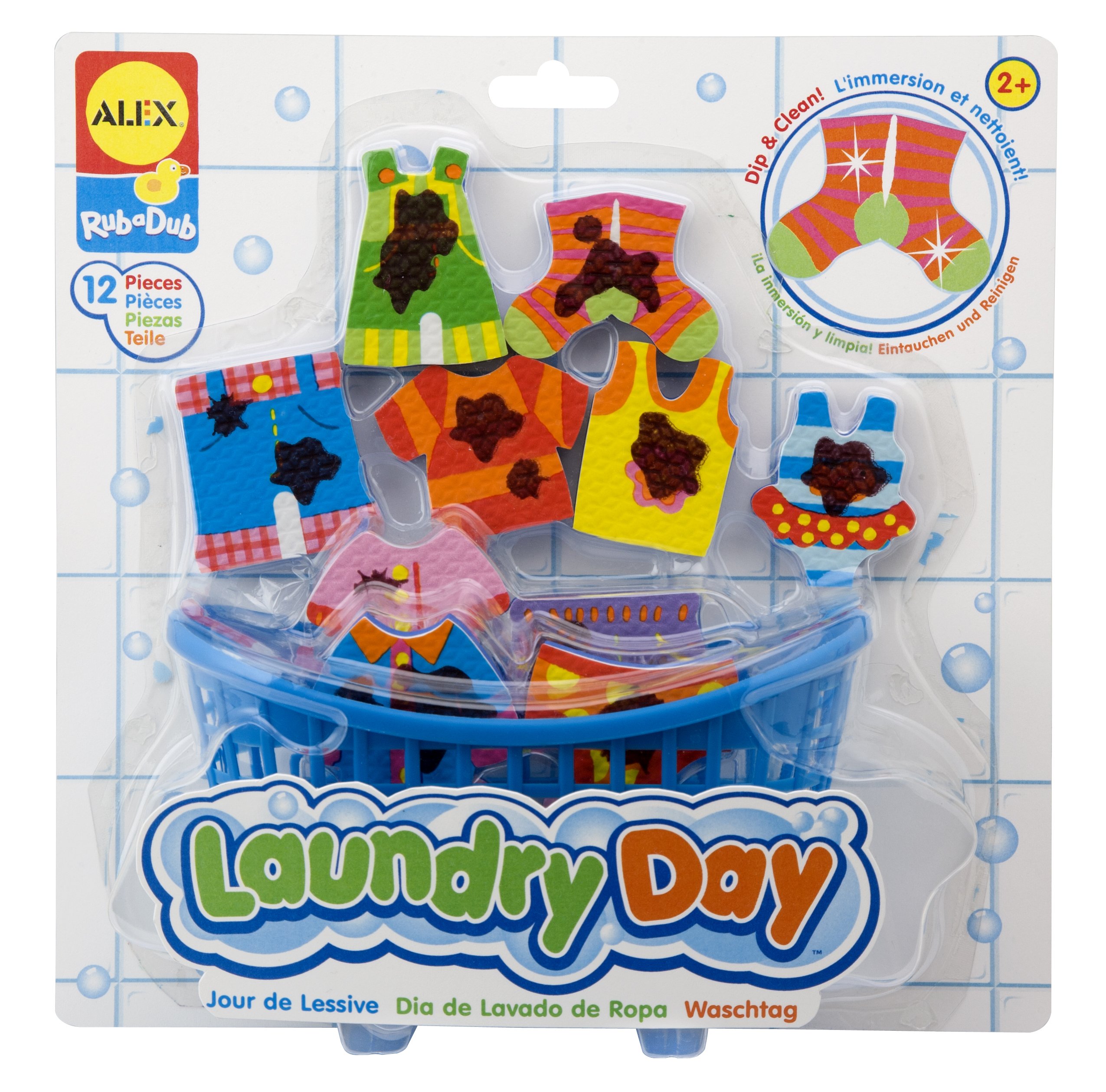 ALEX Toys Rub a Dub Laundry Day - Pretend Play Wash & Dry Set for Kids - Fun Educational Toy for Toddlers & Preschoolers - Perfect for Role Play, Laundry Day Games & Early Learning Activities
