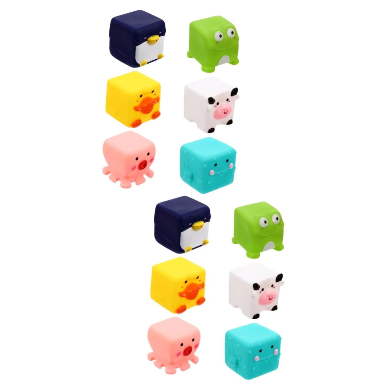 VICASKY 12 Pack Bath Toys for Toddlers - Non-Toxic PVC Bathtub Toys for Kids, Floating Water Play Set for Baby Bath Time Fun - Perfect for Sensory Play & Early Learning Development