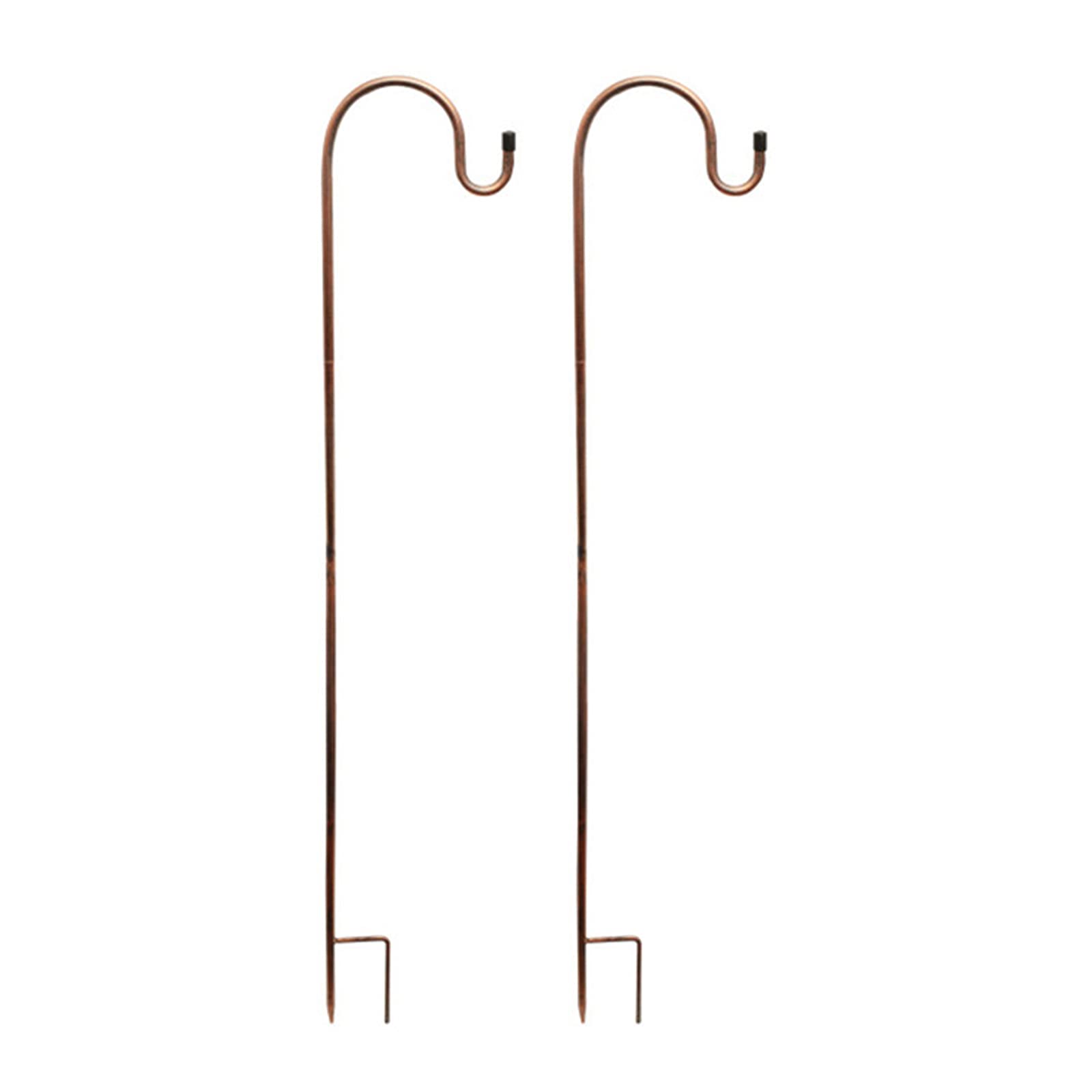 Heavy Duty 2-Pack Shepherd Hooks - Rust Resistant Metal Garden Stakes with Hooks for Hanging Plants, Solar Lights & Outdoor Decor | Perfect for Patio, Yard, Garden & Landscape Decoration