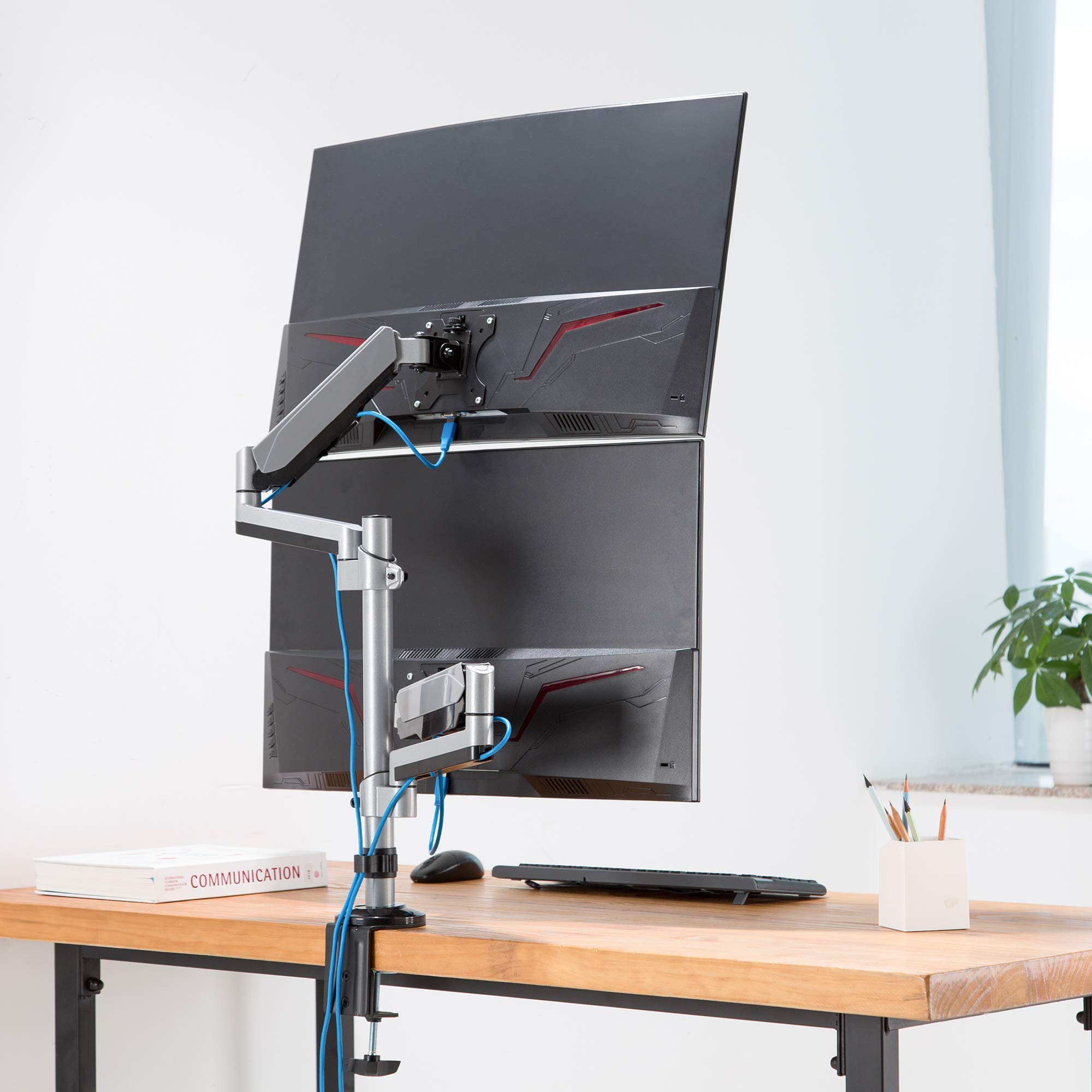 AVLT Dual Monitor Arm Desk Mount for 13