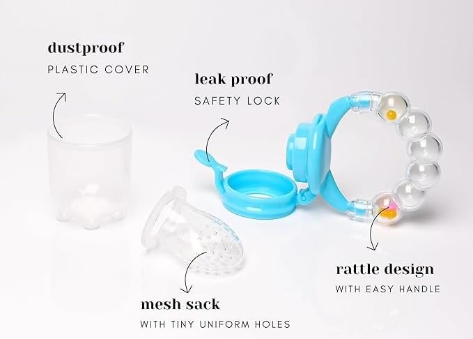 Kritiu Baby Rattle Teether and Spoon Set - BPA-Free Silicone Teething Toy with Feeding Spoons - Safe Infant Care Essentials for 6+ Month Olds (White & Pink) - Perfect for Soothing Gums and First Foods