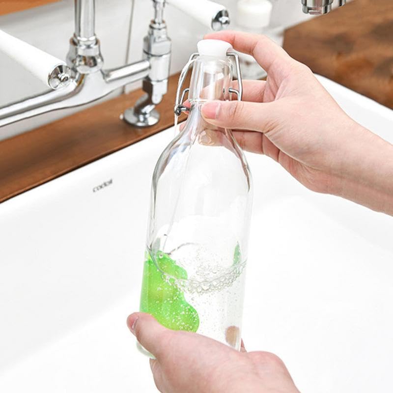 Magic Beans Bottle Cleaner - Reusable Heat-Resistant Sponge for Small Mouth Bottles (3 Pack) | Perfect for Baby Bottles, Water Bottles & Travel Mugs