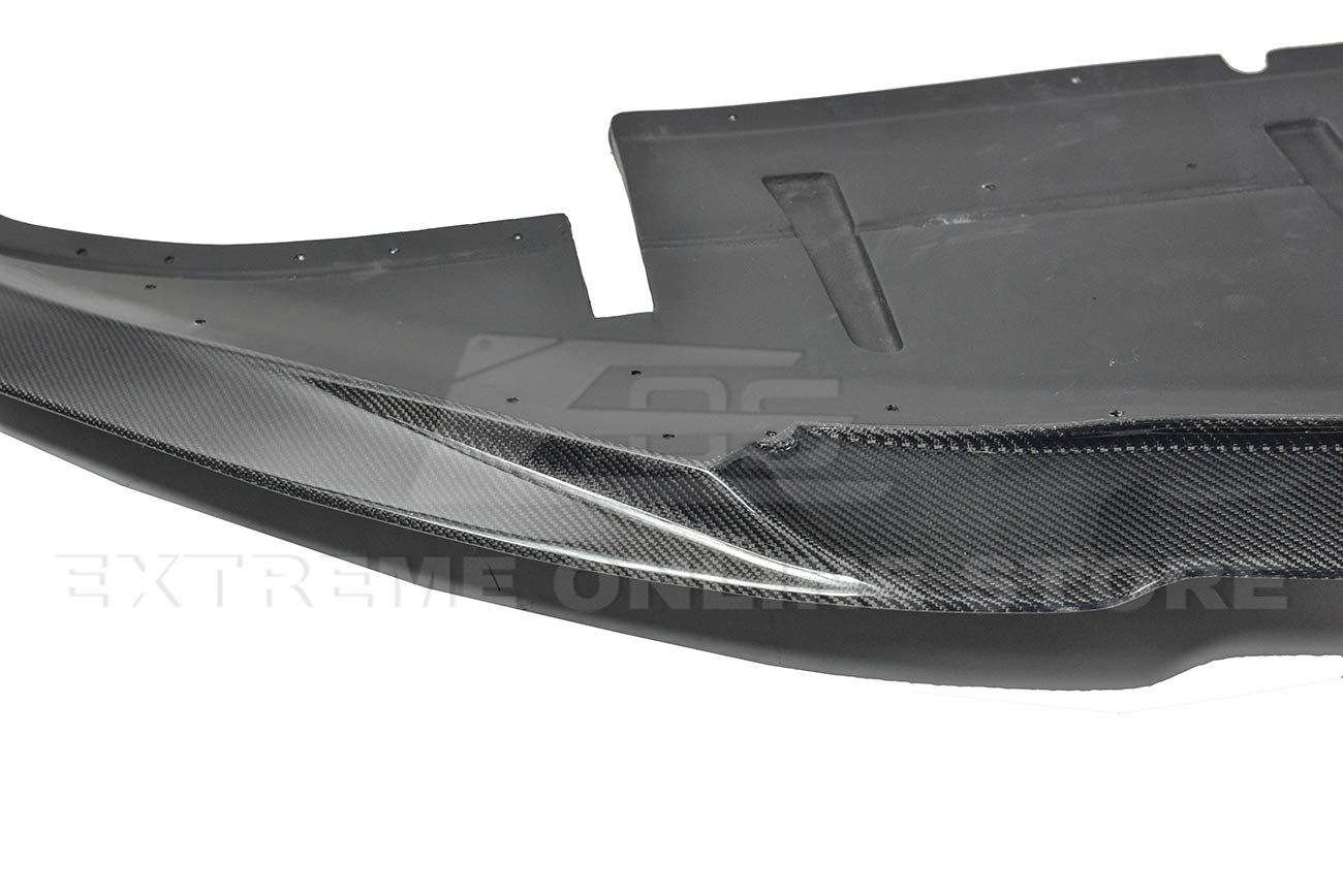 2014-2019 Chevrolet Corvette C7 Carbon Fiber Front Bumper Lower Lip Splitter - Aero Bottom Line Style Replacement Part | Perfect for Car Enthusiasts & Performance Upgrades