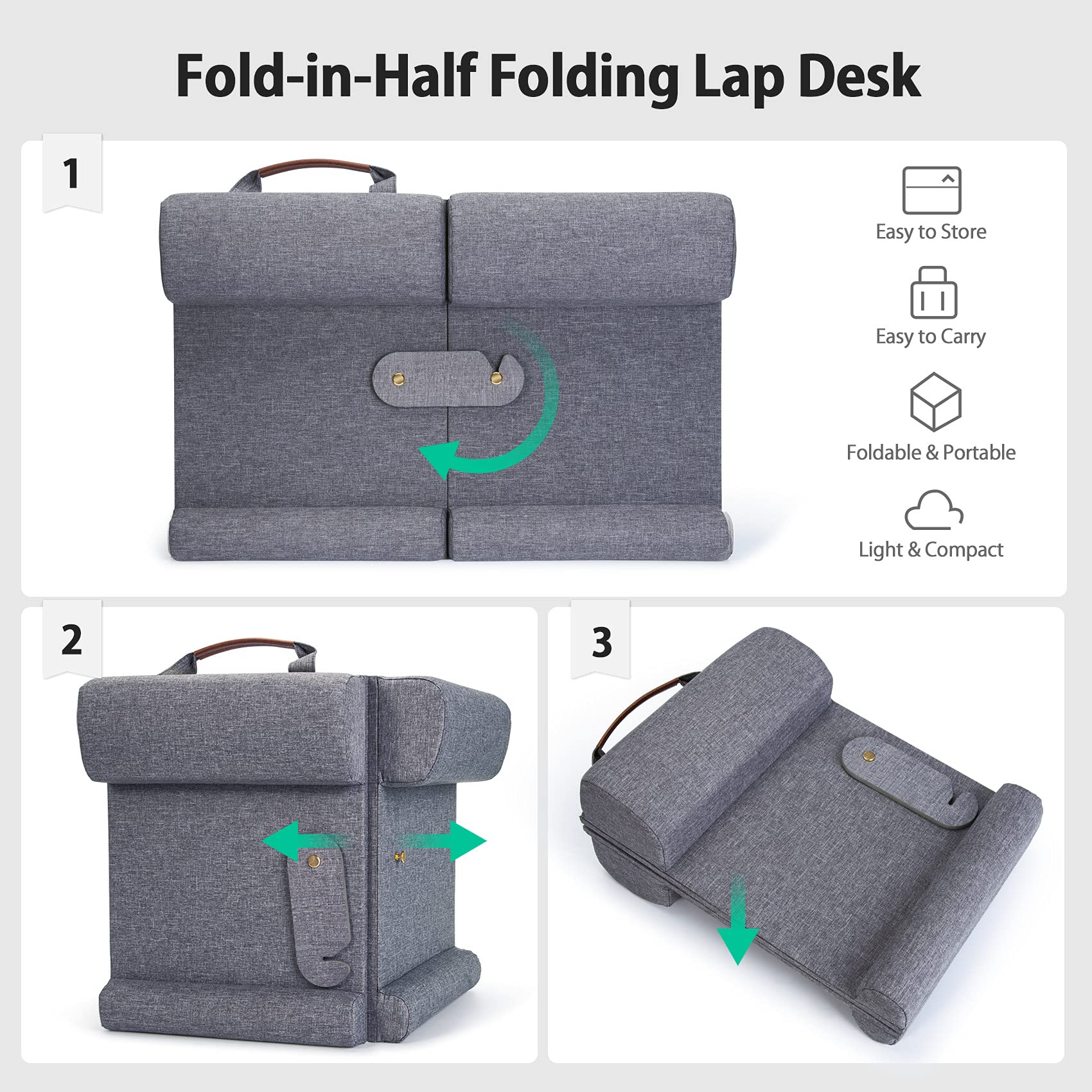 Portable Lap Desk for Laptop up to 15.6