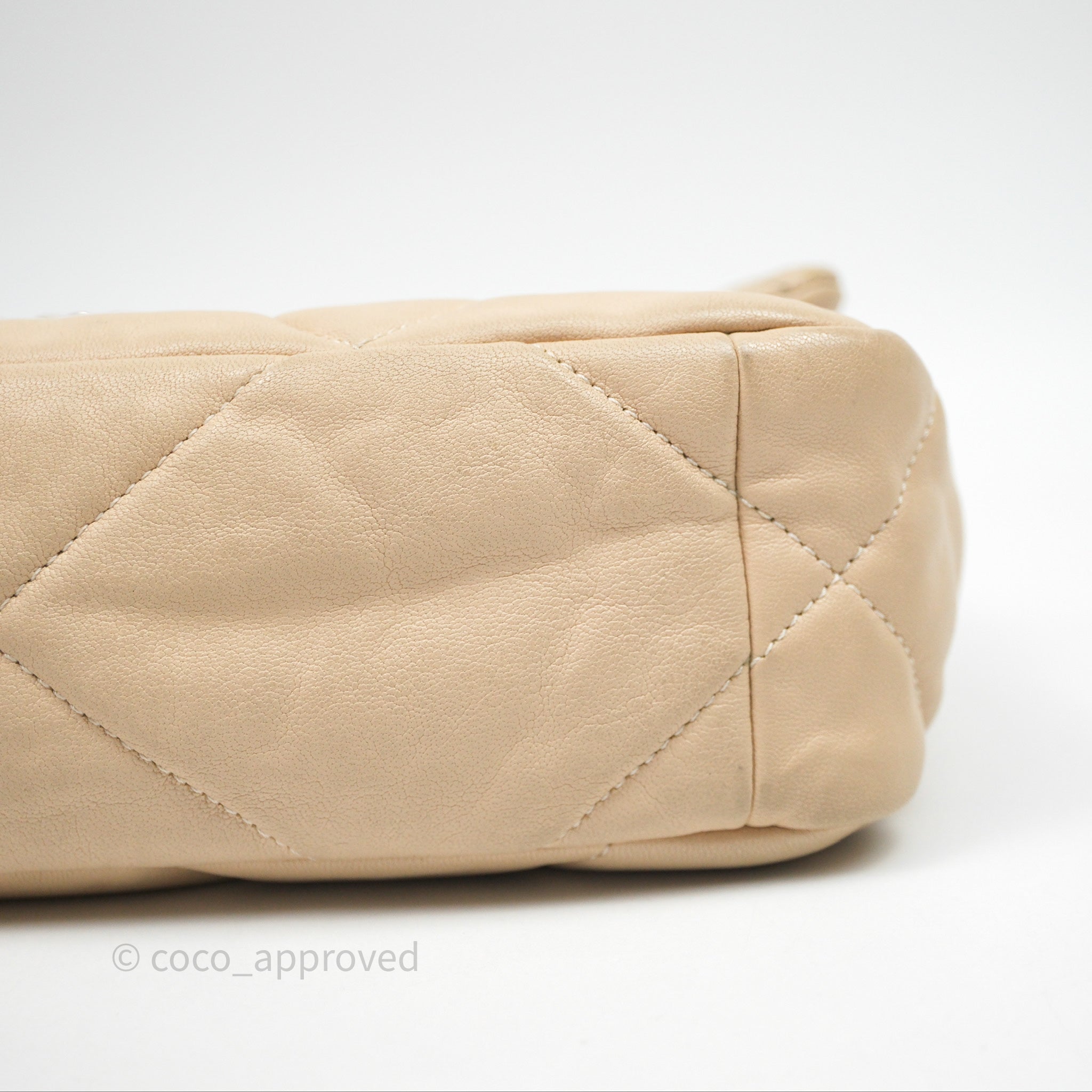 Chanel 19 Small Beige Mixed Hardware Flap Bag - Luxury Designer Handbag for Women | Perfect for Everyday Use, Work & Special Occasions
