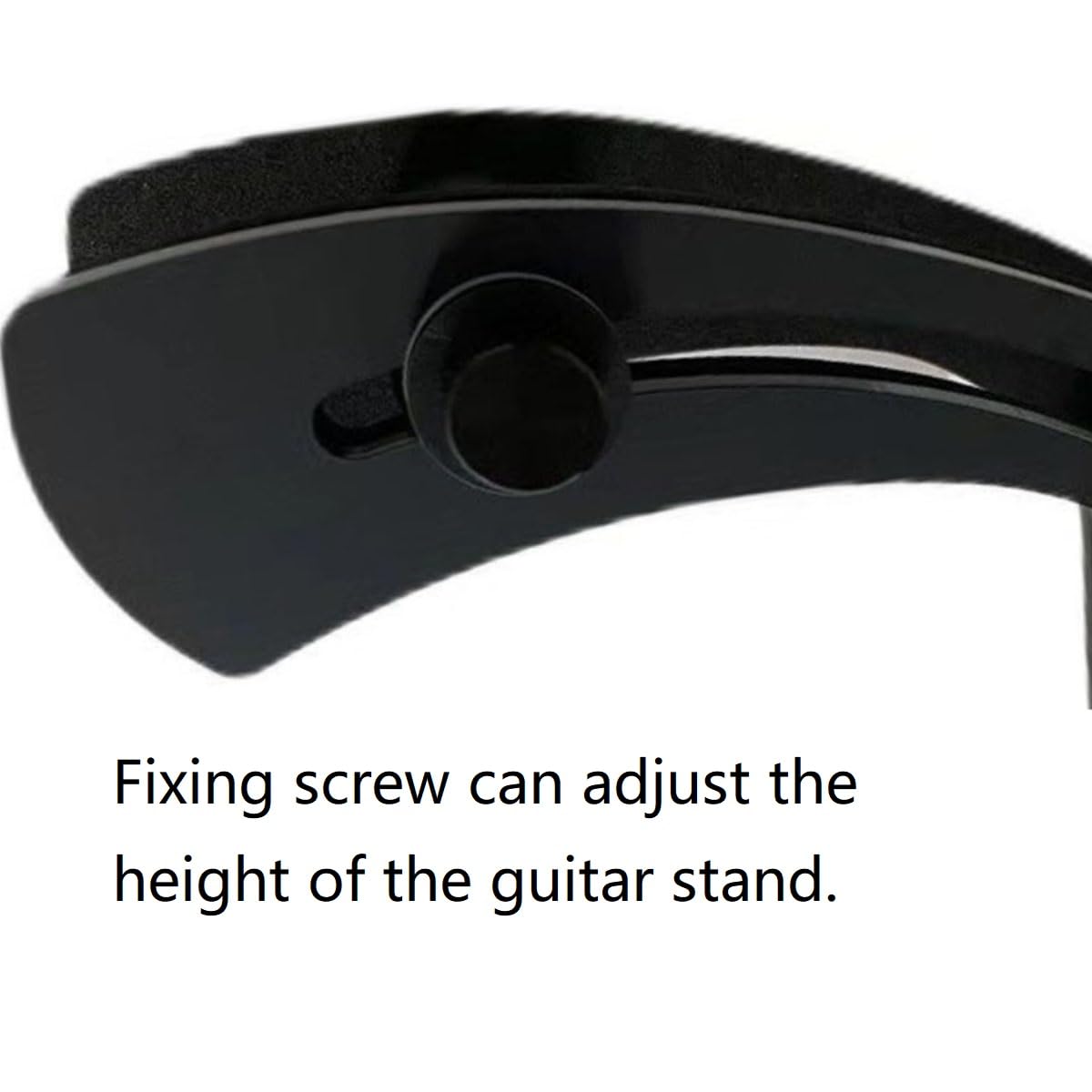 Professional Adjustable Electric Guitar Support Stand - Black Plastic & Metal Guitar Footstool, Leg Rest & Lifter for Guitar Players | Perfect for Live Performances, Studio Recording & Home Practice
