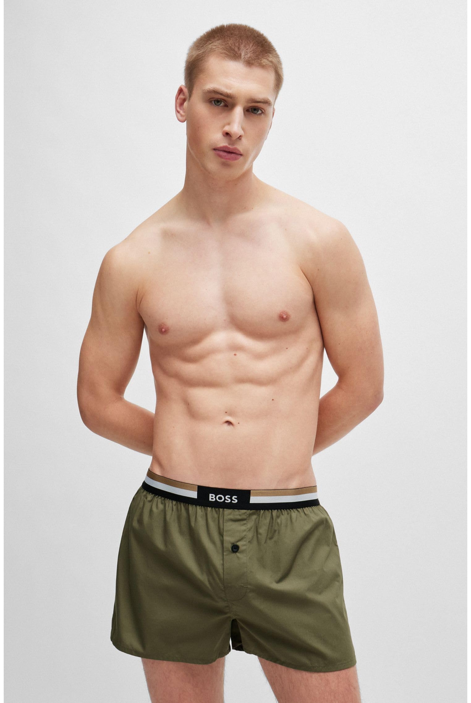 BOSS Men's 2-Pack Boxer Shorts - Soft Cotton Breathable Underwear for Everyday Comfort - Perfect for Workout, Sleep & Casual Wear