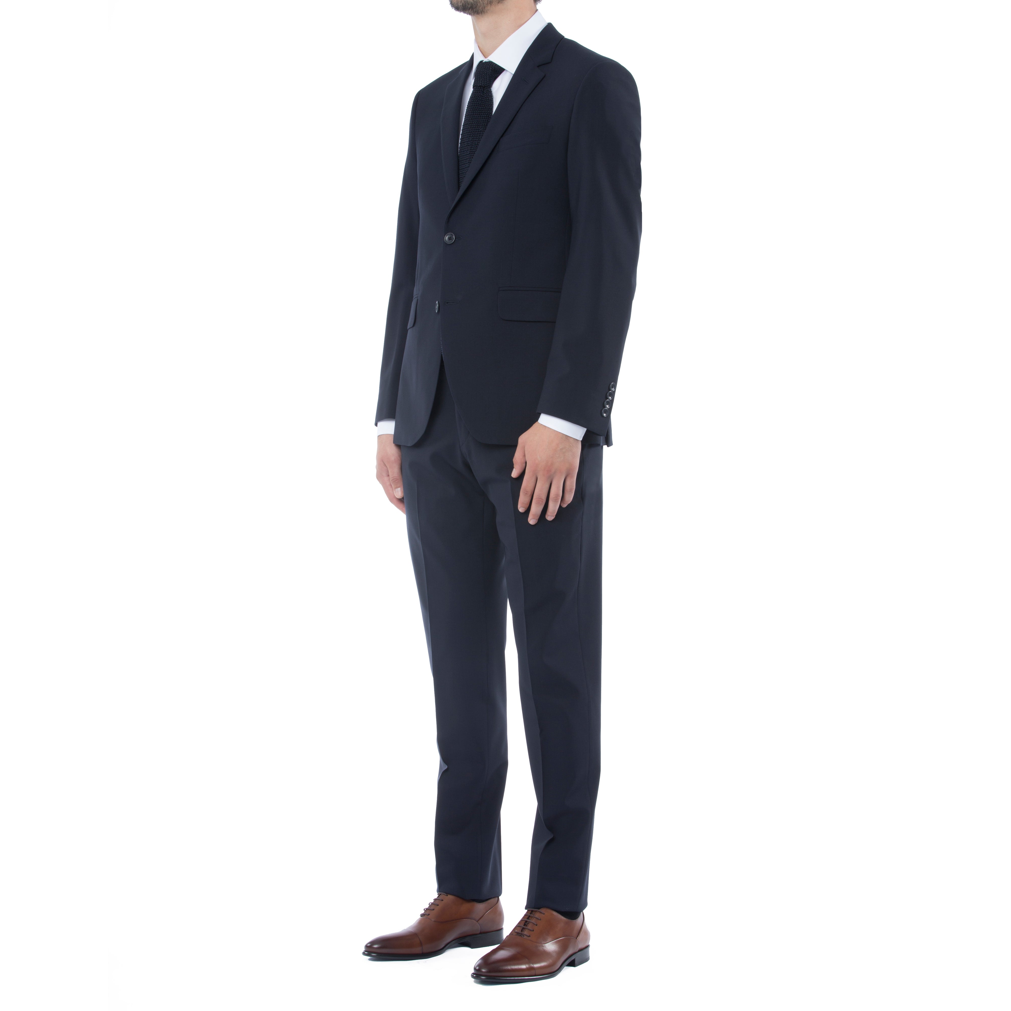 Premium French Navy Wool Suit for Men - Classic Business & Formal Wear - Perfect for Office, Weddings & Special Occasions