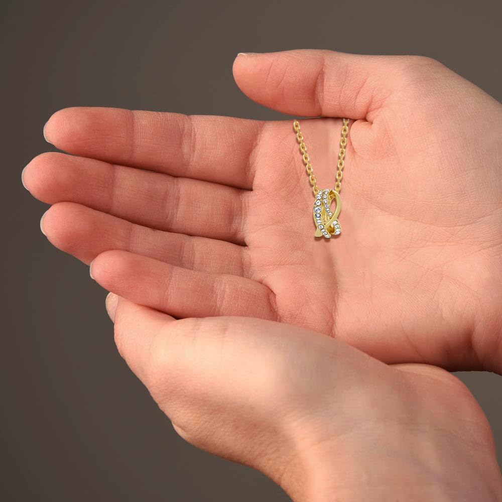 TRYNDI 18K Gold Plated Eternal Knot Necklace for Women - Elegant Jewelry Gift for Mother’s Day, Valentine’s Day, Birthday & Anniversary - Perfect Romantic Present for Girlfriend, Wife & Soulmate - Ideal for Date Nights, Weddings & Special Occasions