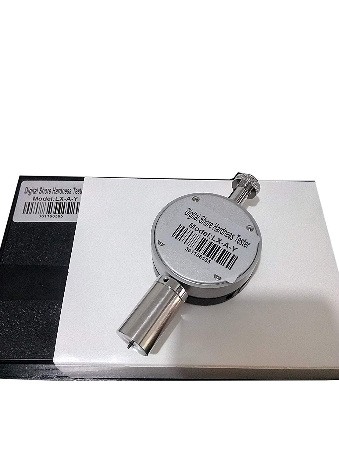 Digital Shore A Hardness Tester Meter (0-100HA) - Portable Durometer for Leather, Wax, Rubber & Polygrease | Handheld Rubber Hardness Gauge for Quality Control & Material Testing