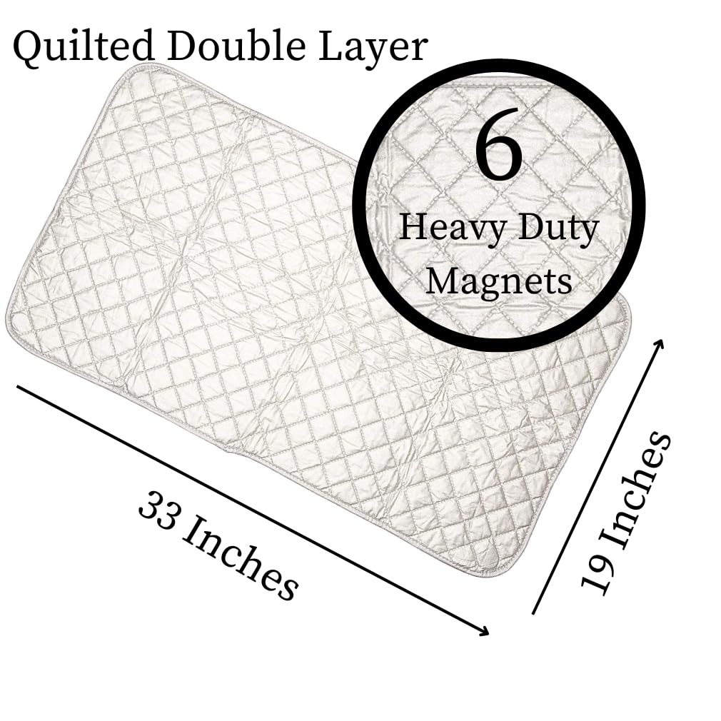 Evelots Magnetic Heat-Resistant Ironing Blanket & Pad - 33 Inch Travel Ironing Mat for Clothes, Quilts, and Fabrics | Perfect for Home, Travel, and Laundry Use