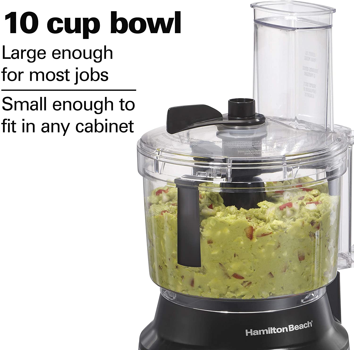 Hamilton Beach 10-Cup Stainless Steel Food Processor 70730C - Perfect for Chopping, Slicing & Shredding in Your Kitchen