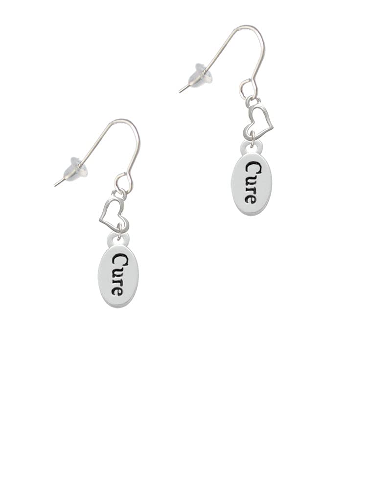 Silver Heart French Earrings - Elegant Oval Jewelry for Gifts & Parties