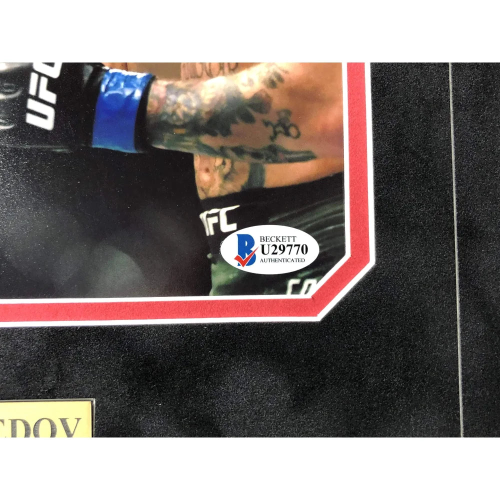 Authentic Khabib Nurmagomedov Hand-Signed UFC 8x10 Photo Collage with BAS COA - Perfect for MMA Memorabilia Collectors & Sports Fans