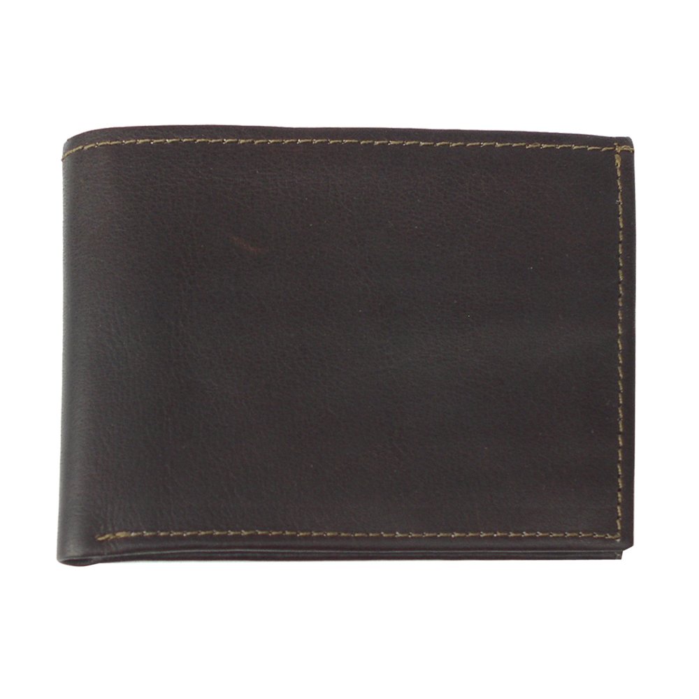 Genuine Leather Bi-Fold Wallet for Men - Slim RFID Blocking Wallet with Multiple Card Slots (Chocolate Brown) - Perfect for Everyday Carry, Business & Travel