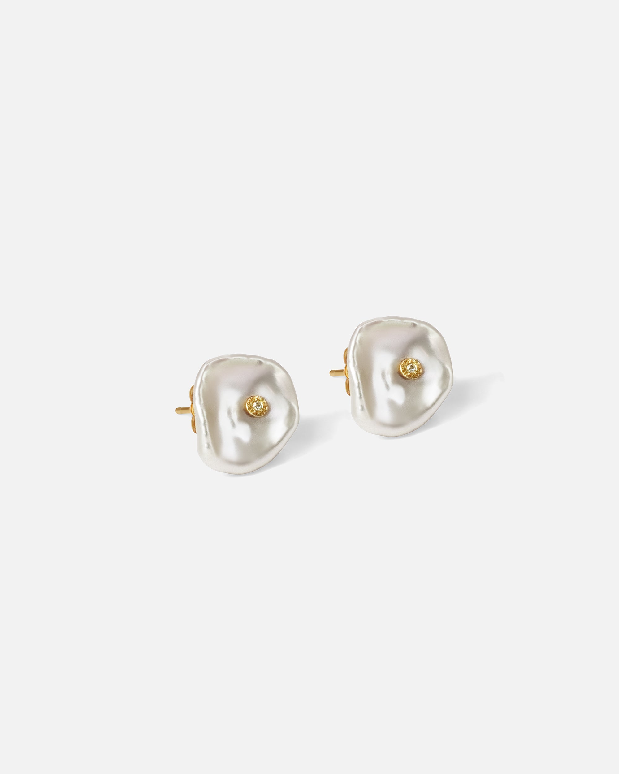 Keshi Petal Stud Earrings - Dainty Floral Earrings for Women | Perfect for Everyday Wear, Date Nights & Special Occasions