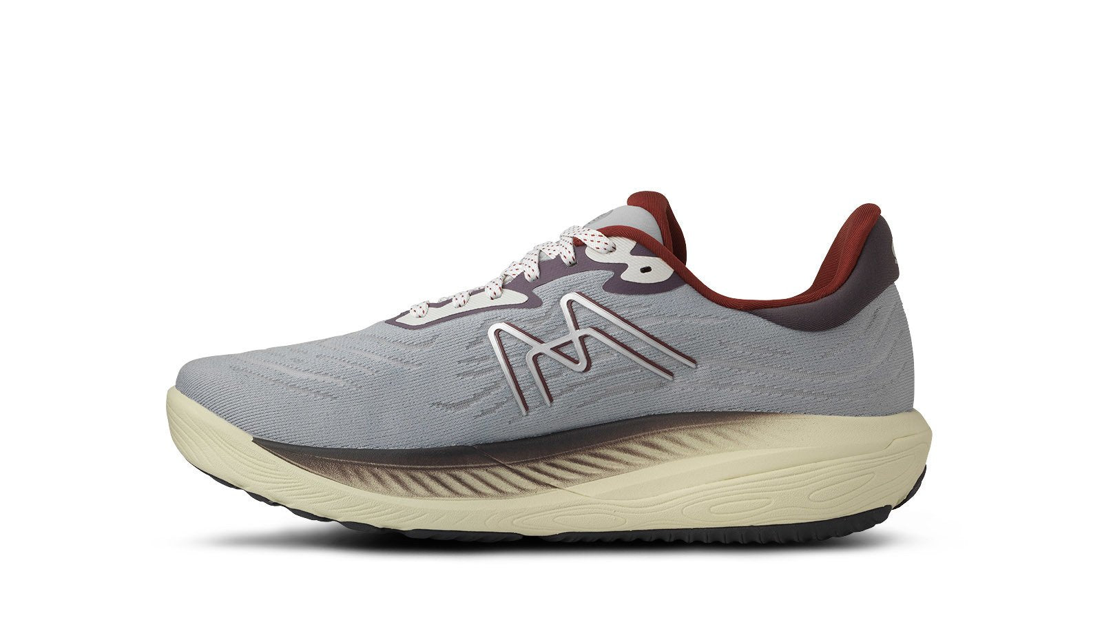 Men's IKONI 3.0 Running Shoes - Quarry/Cabernet Color - Lightweight Athletic Sneakers for Jogging, Gym Workouts & Casual Wear