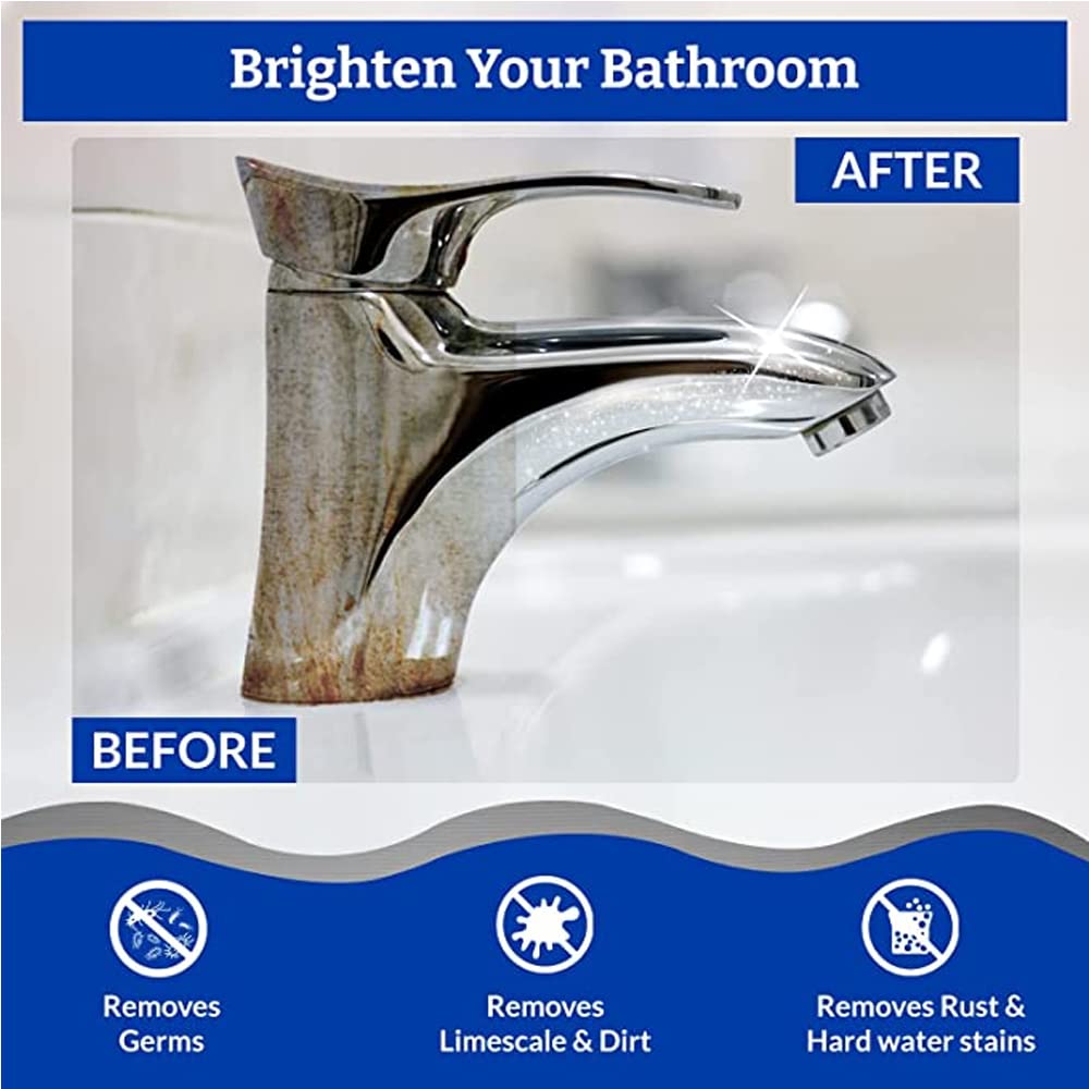 Klenzmo Complete Bathroom Cleaner Kit - 850ml Tile & Bathroom Cleaner + 270ml Tap & Shower Cleaner | All-in-One Bathroom Cleaning Solution for Tiles, Sinks, Showers & Faucets | Perfect for Deep Cleaning & Daily Maintenance