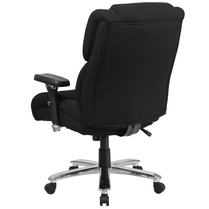 FLASH HERCULES Series 400 lb Capacity Big & Tall Executive Office Chair - Heavy Duty Ergonomic Chair with Adjustable Lumbar Support - Perfect for Long Work Hours, Gaming & Home Office Use