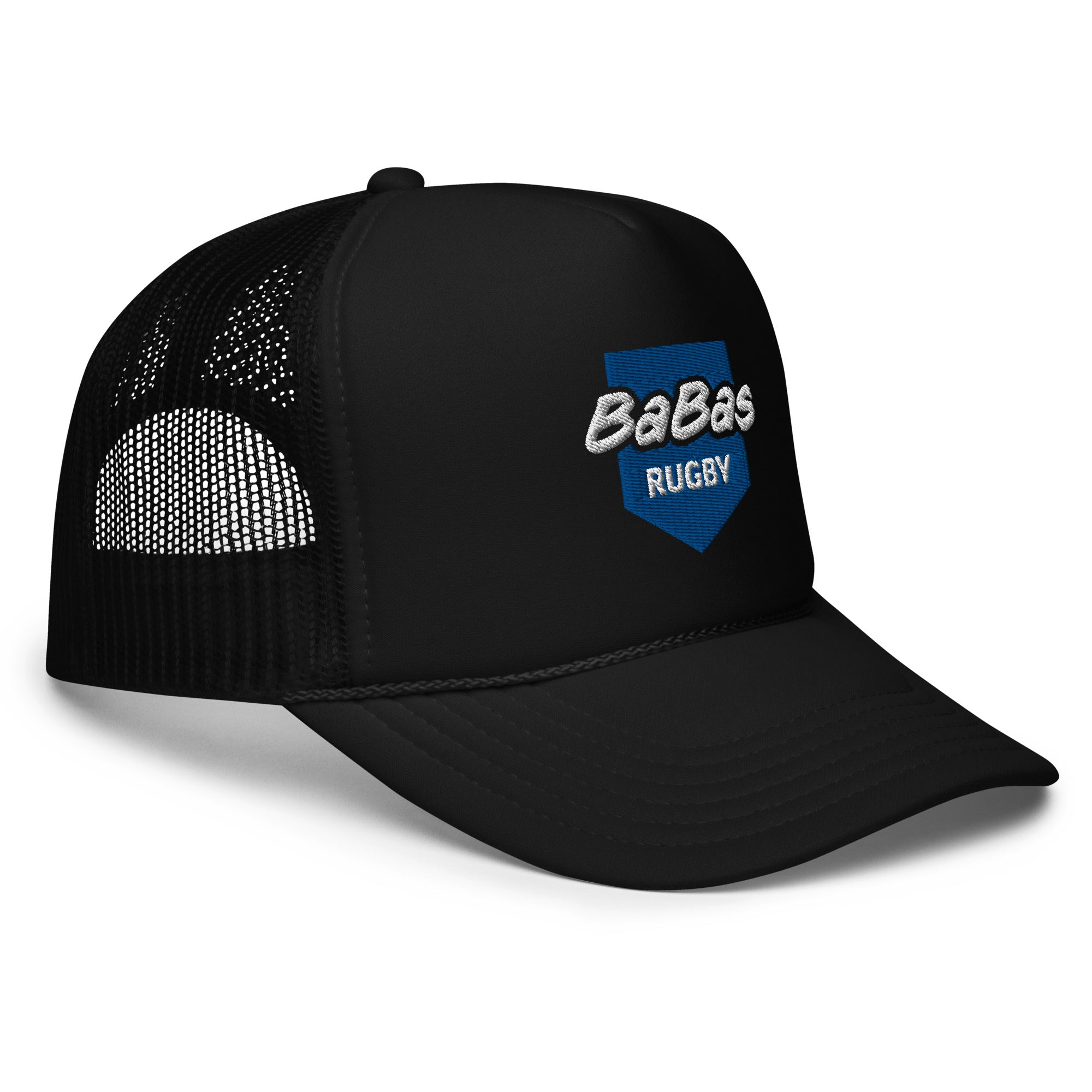 Black & Blue U23 Foam Trucker Hat for Men & Women - Adjustable Snapback Cap for Outdoor Sports, Fishing, Hiking - Stylish Unisex Baseball Hat