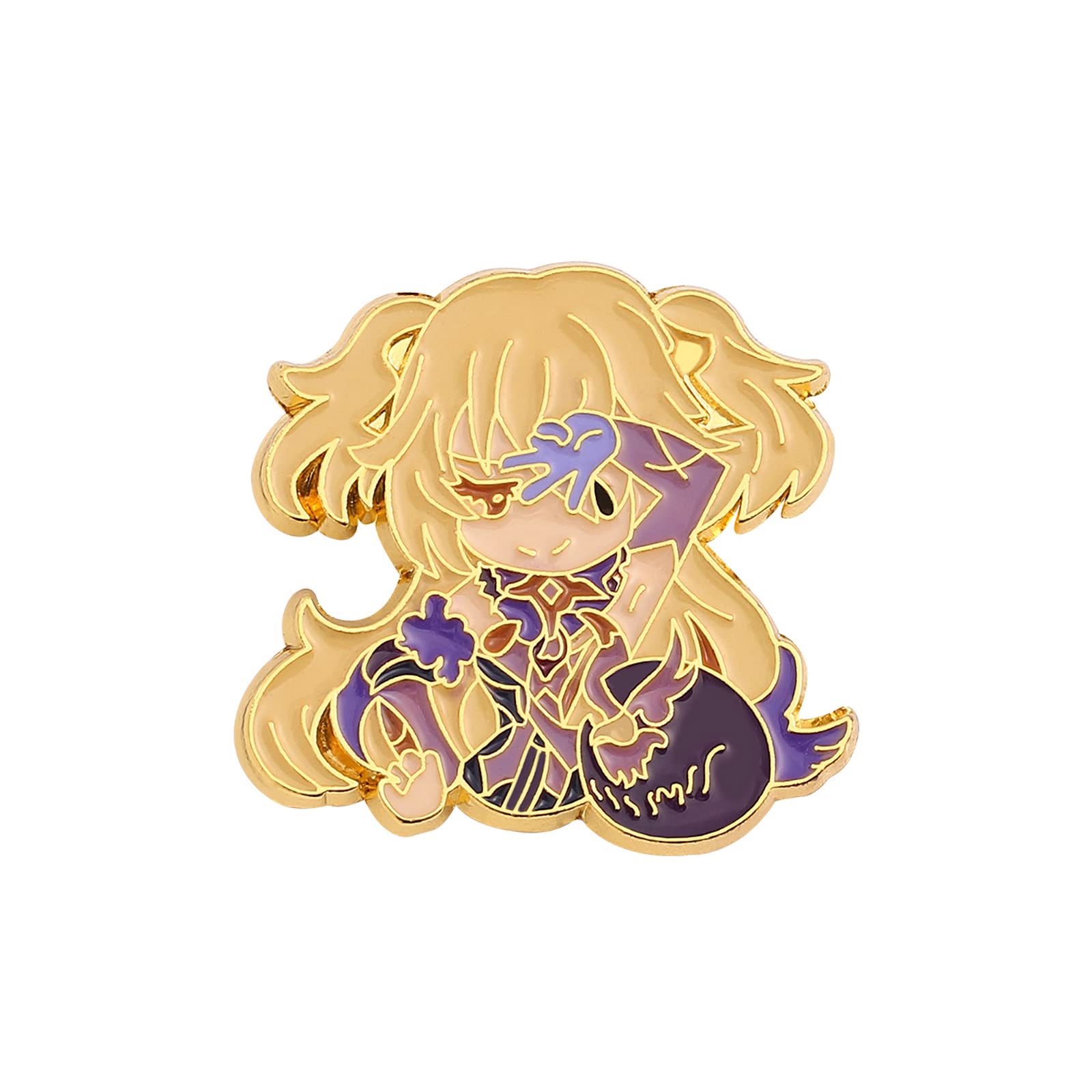 Genshin Impact Anime Enamel Pins - Cute Game Character Metal Brooches & Collectible Lapel Badges for Fans | Perfect for Cosplay, Backpacks, Jackets & Gift Giving