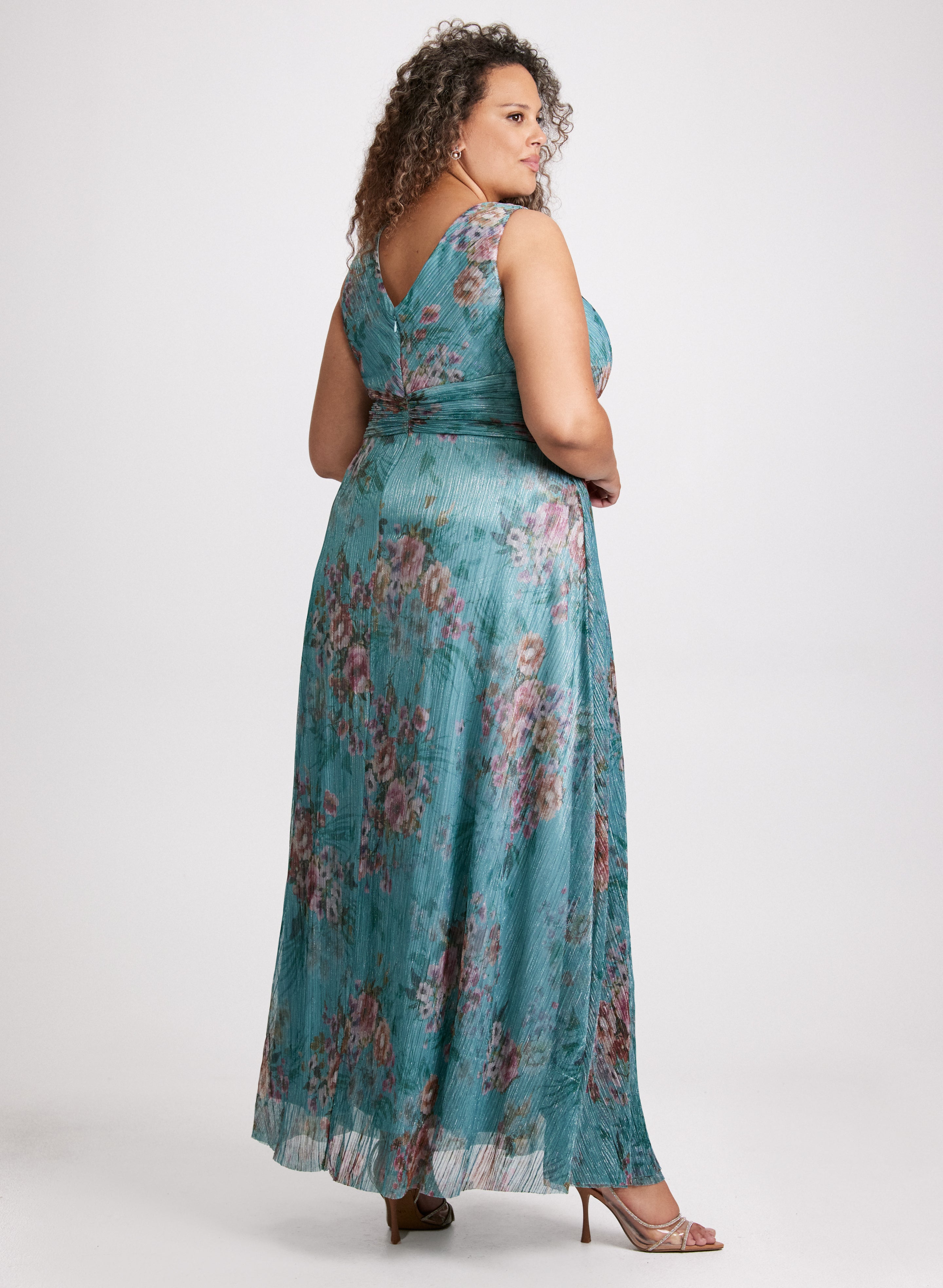 Floral Print Fit & Flare Dress for Women - Summer A-Line Party Dress with Short Sleeves - Perfect for Weddings, Cocktail Parties & Date Nights
