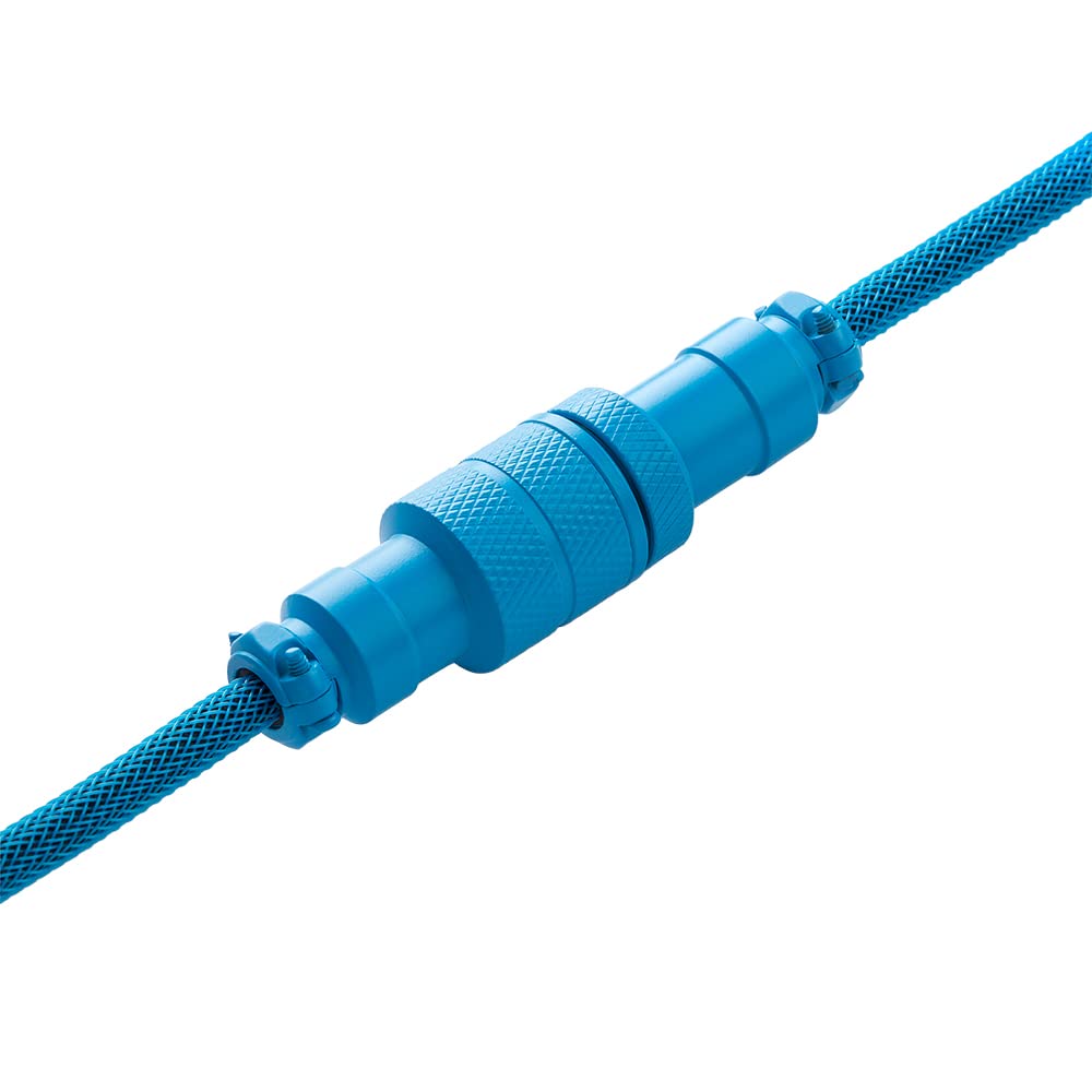 CableMod Pro Straight Keyboard Cable - USB A to USB Type C (5ft/150cm, Spectrum Blue) | Premium Braided USB Cable for Mechanical Keyboards, Gaming Setup & Office Workstation