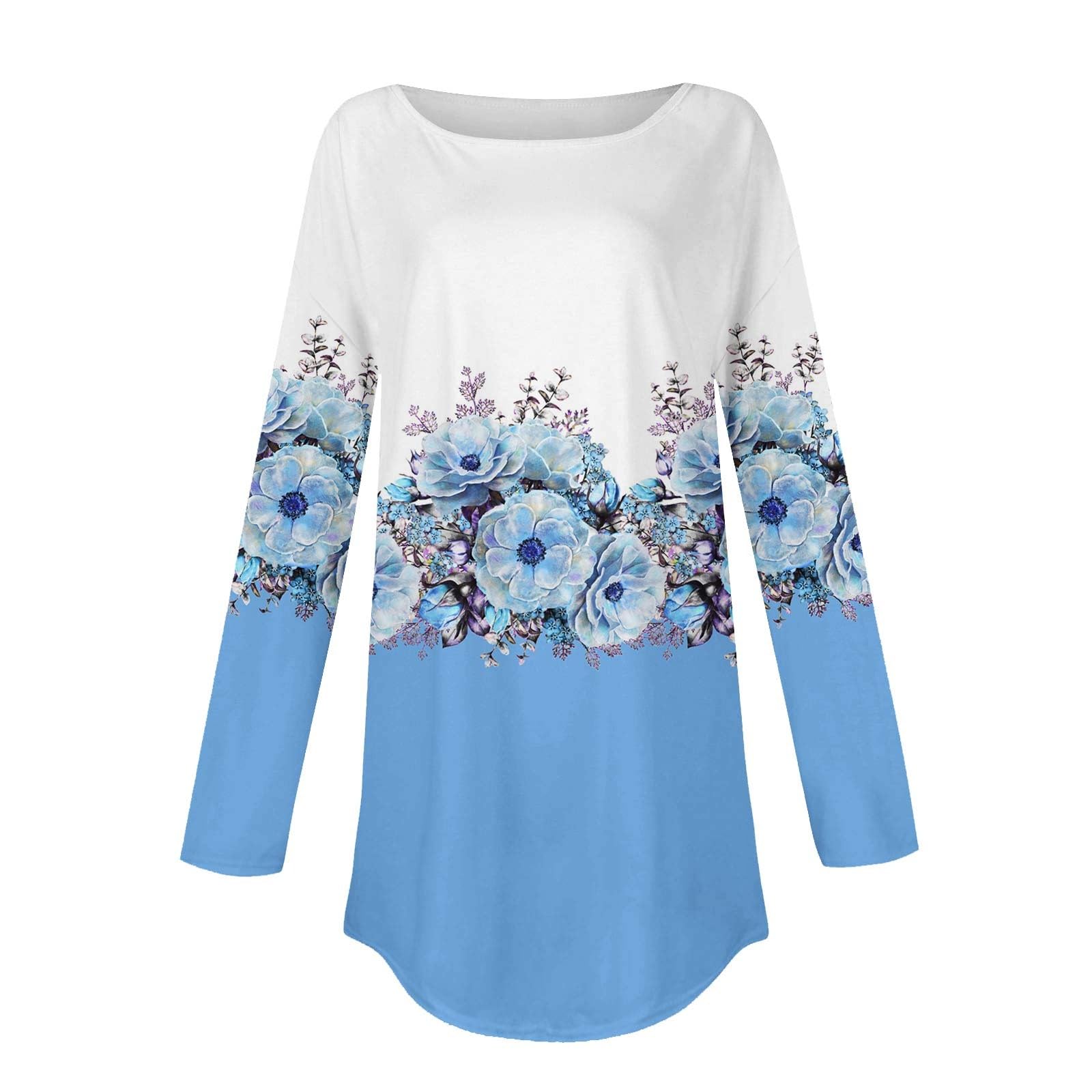 Trendy Fall Tops for Women 2023 - Fashion Casual Long Sleeve Pullover Sweatshirt Dress Shirts | Perfect for Autumn Outfits, Layering & Everyday Wear