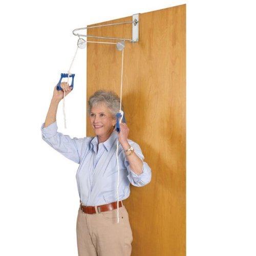 Overdoor Exercise Pulley Kit - Single Pulley with Clamp for Home Gym, Strength Training & Physical Therapy - Perfect for Doorway Workouts, Resistance Training & Rehabilitation Exercises