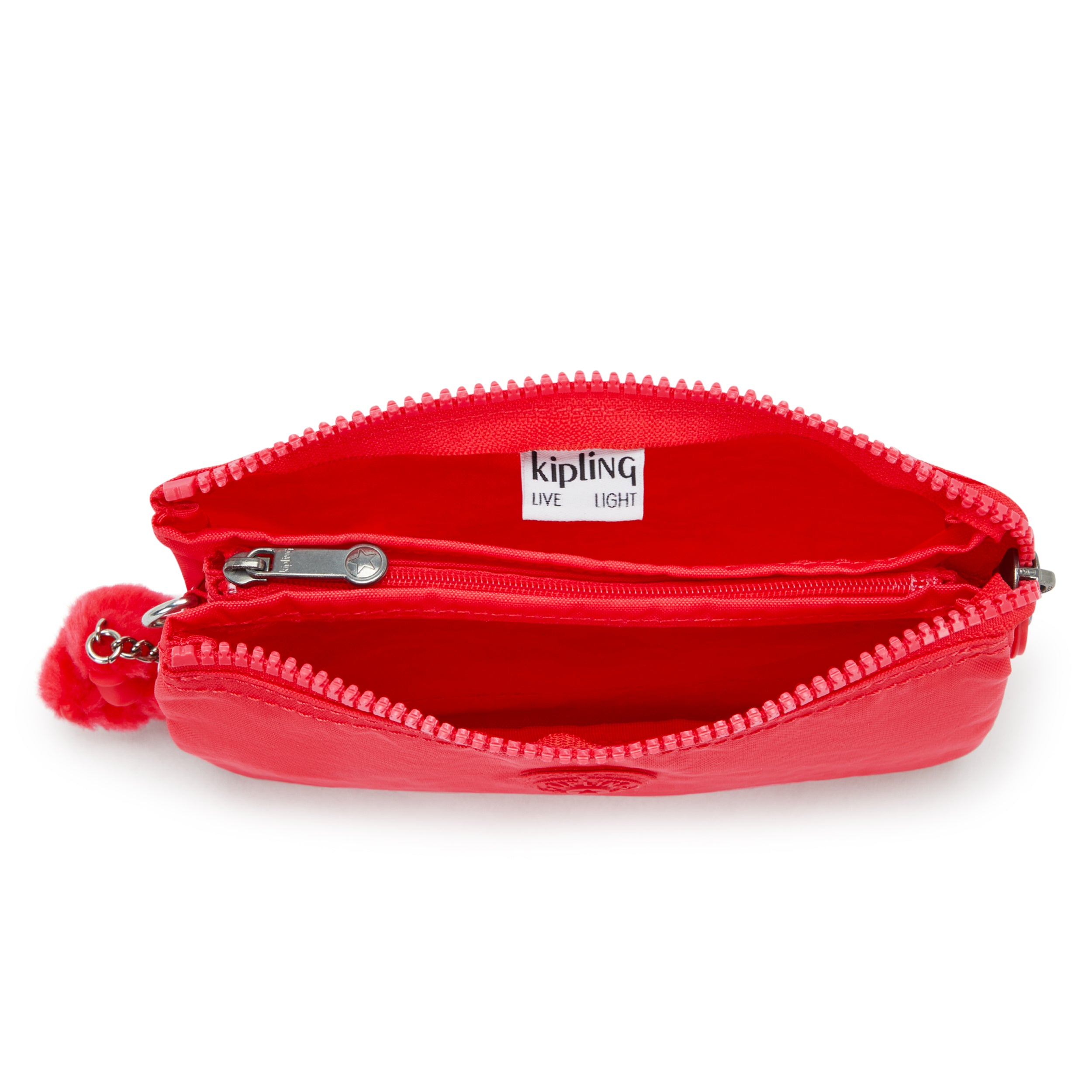 Kipling Creativity Large Pouch - Escape Red Crossbody Bag for Women | Stylish & Spacious Organizer for Travel, Work & Daily Essentials