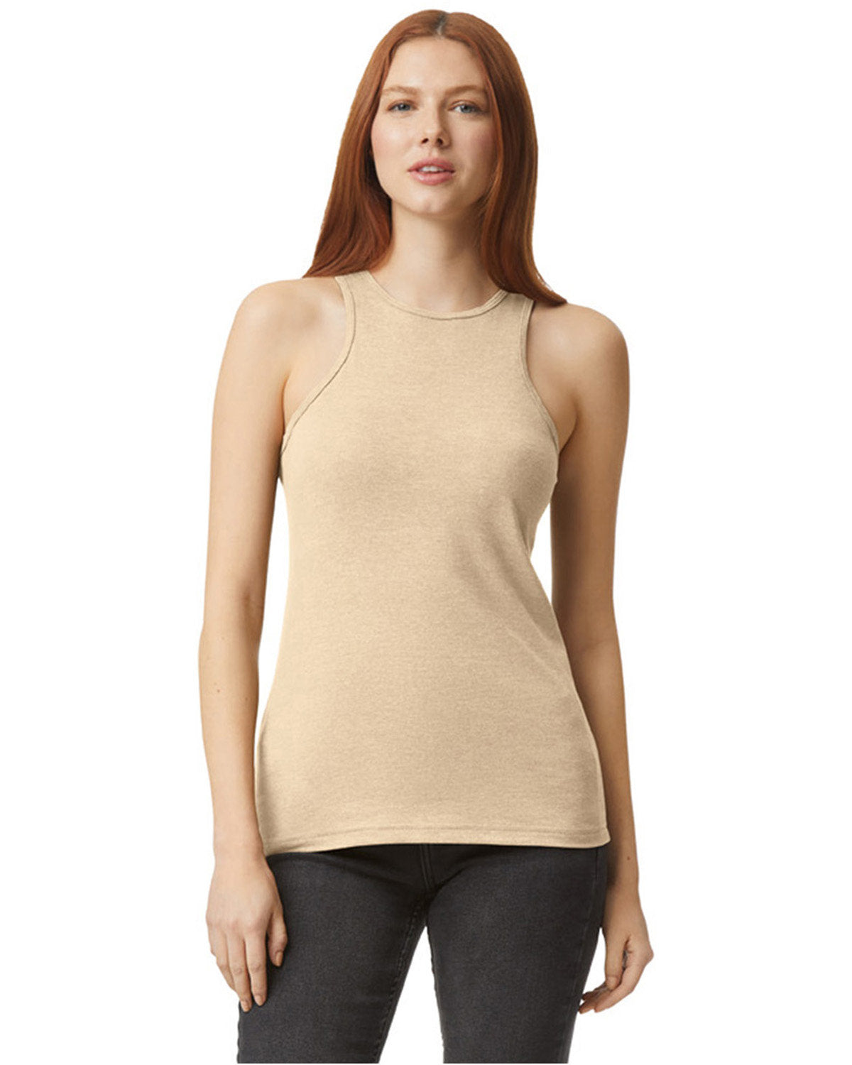 American Apparel 101CVC Women's CVC Racerback Tank Top - Soft Breathable Fabric for Yoga, Gym & Summer Outfits