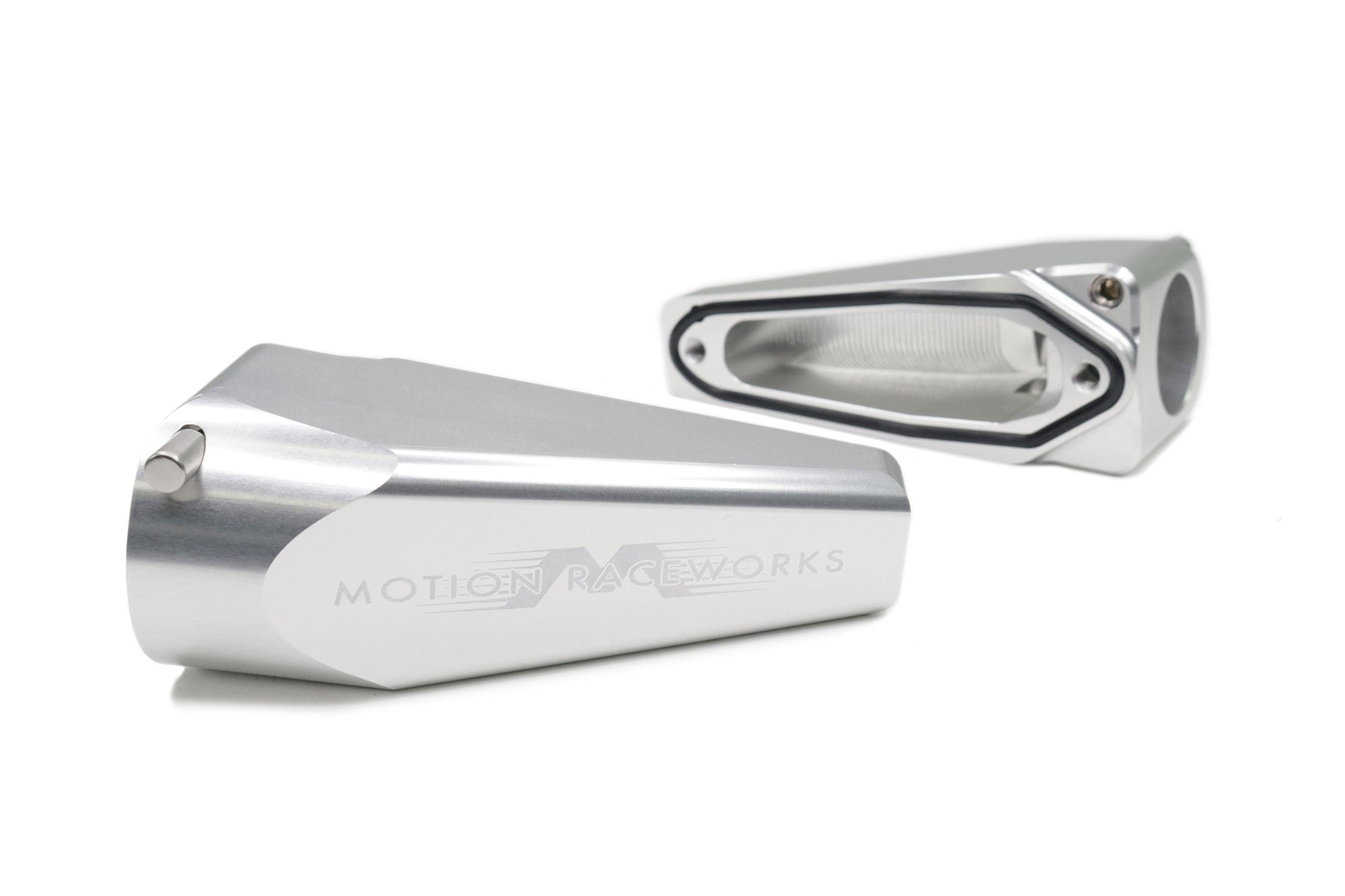 Quick Release Billet Burn Down Breather Fittings - Clear Anodized Aluminum (Pair) | High-Performance Engine Ventilation for Racing & Off-Road Vehicles