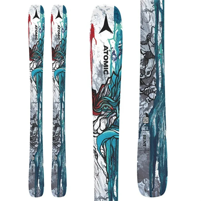 Atomic Junior Bent Chetler Flat Ski 2023-2024 | Kids' All-Mountain Freestyle Skis for Powder & Park | Perfect for Young Skiers & Snowboarders in Resorts & Backcountry