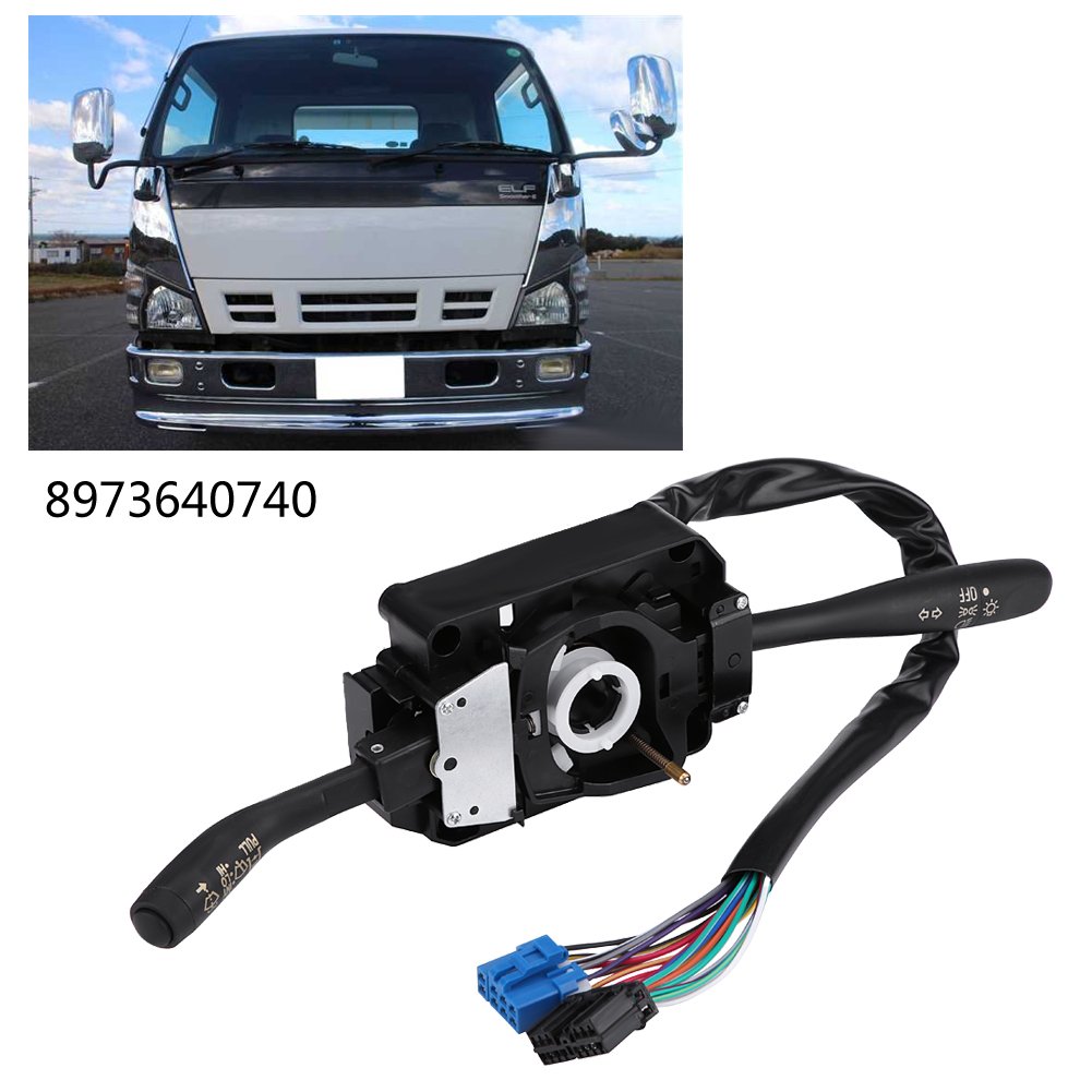 Keenso Multi-Function Combination Switch - Turn Signal, Wiper, Dimmer Control for NPR NQR Trucks (Part #8973640740) | Durable & Reliable for Heavy-Duty Driving