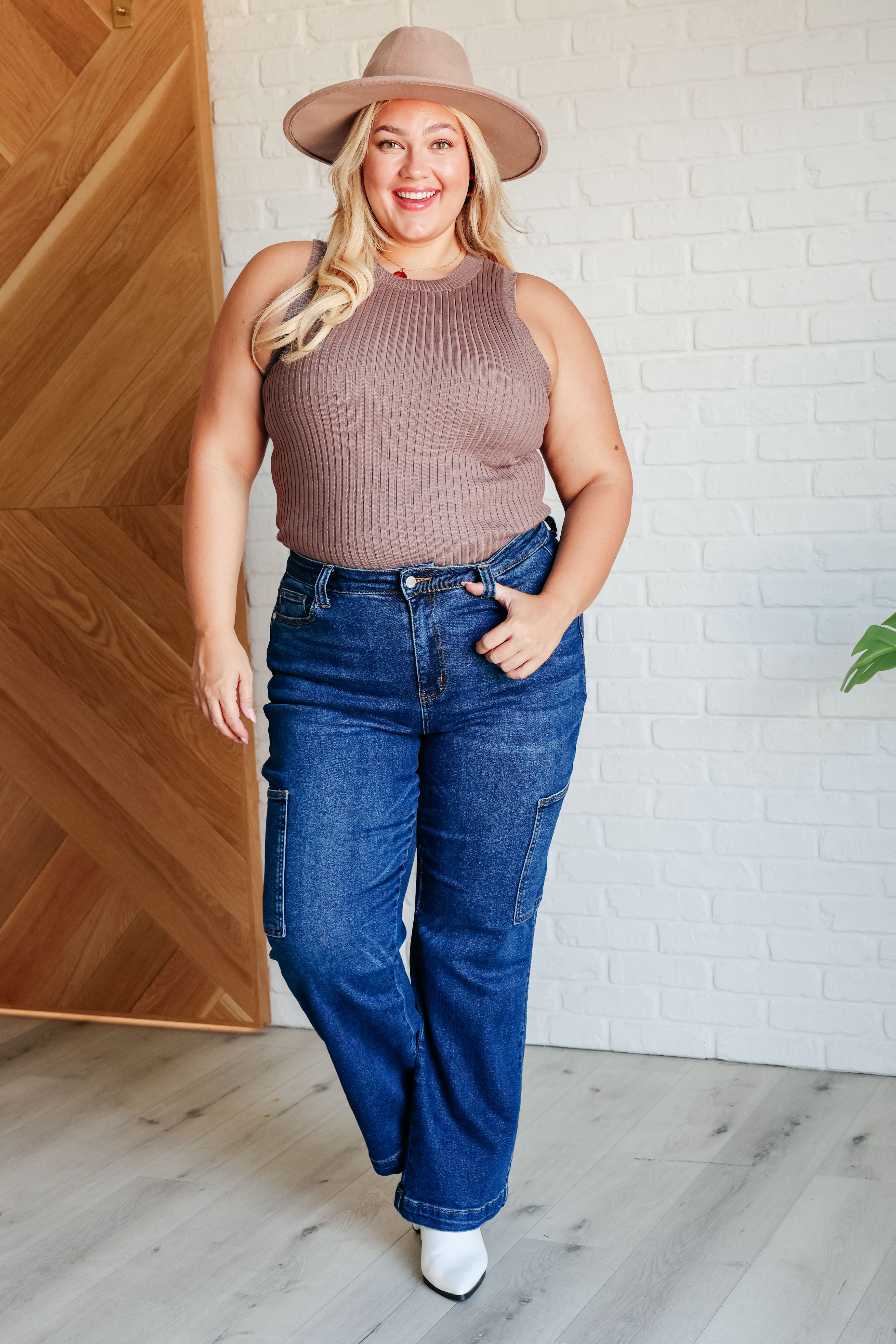 Let Me Hear It Ribbed Sweater Tank Top - Women's Casual Knit Sleeveless Pullover for Layering & Everyday Wear