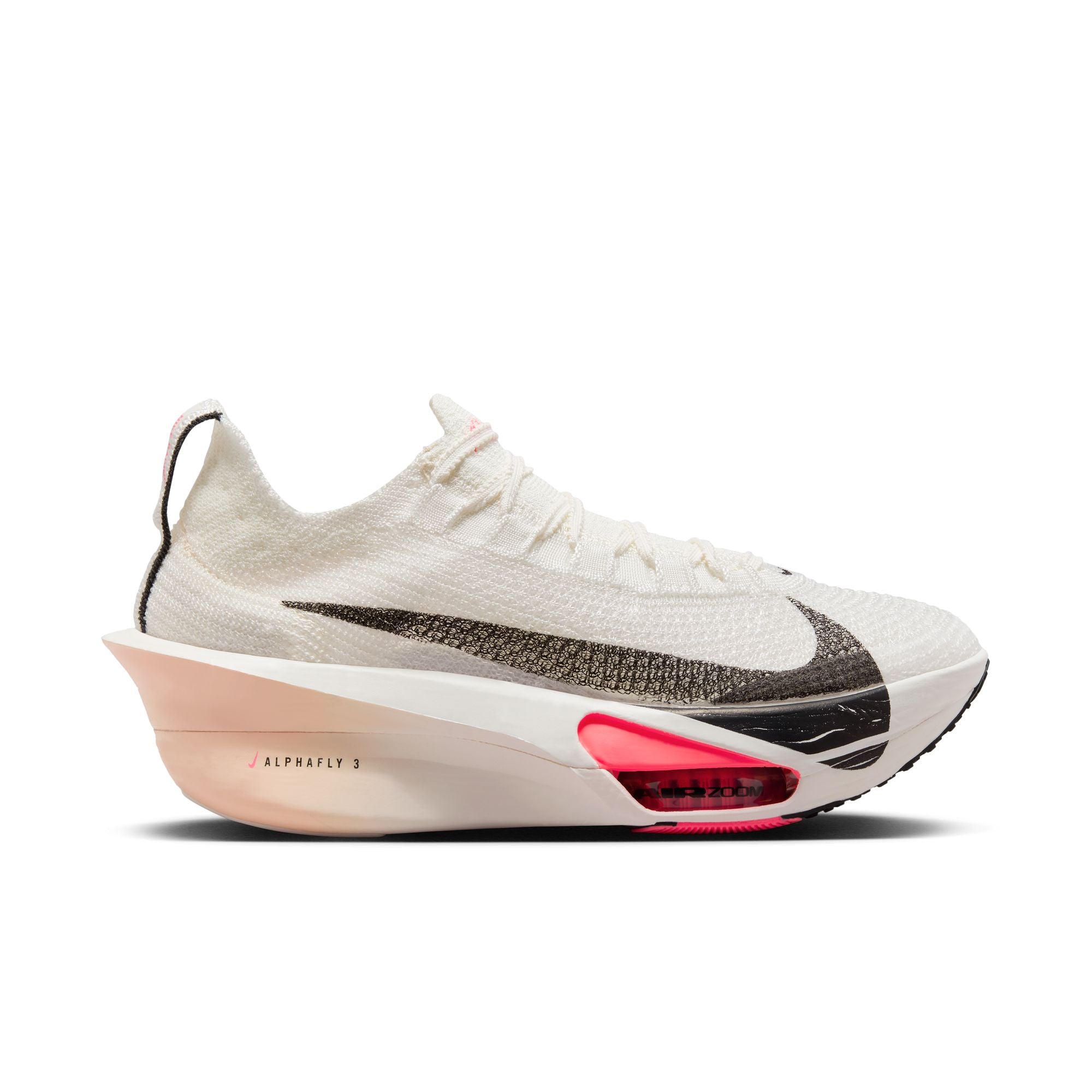 Nike Women's Alphafly 3 Running Shoes - Sail/Black Crimson Tint Guava Ice | Lightweight Cushioned Marathon Sneakers for Road Racing & Training