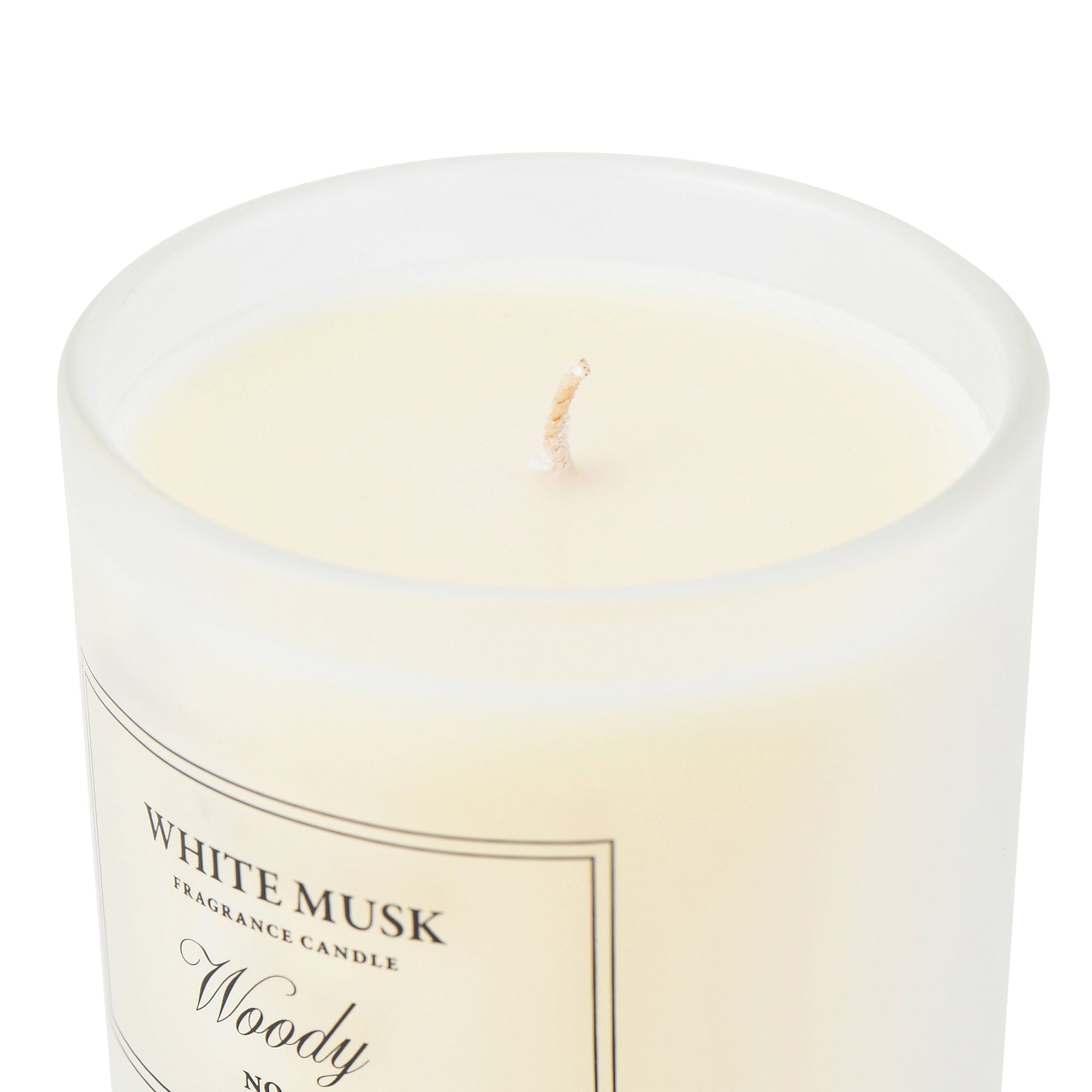 Classic Flower White Musk Woody Scented Candle - Long Lasting Aromatherapy for Home, Bedroom & Relaxation
