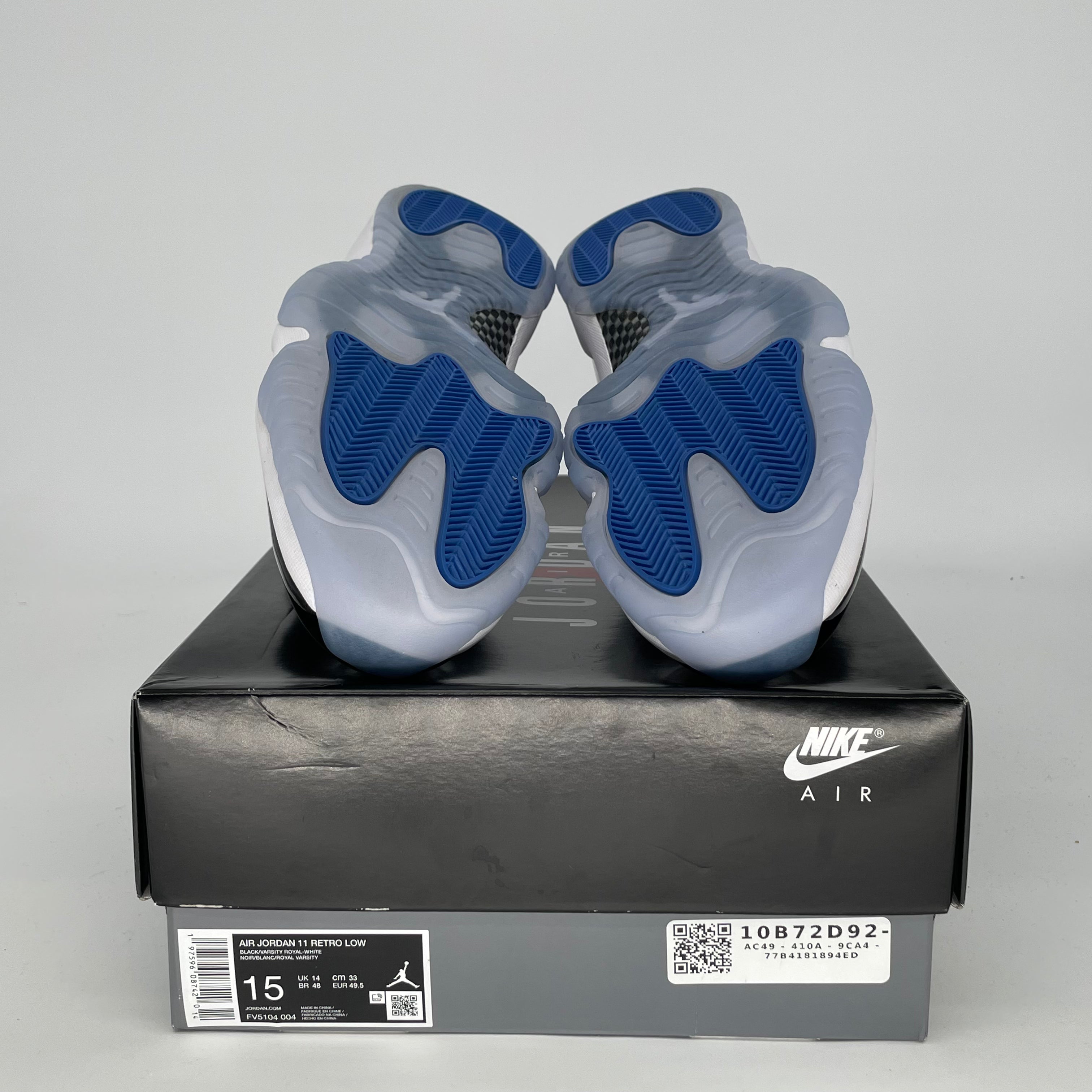 Original Air Jordan 11 Low Space Jam Basketball Shoes - Men's Size 15 (FV5104-004) | Retro Sneakers for Casual Wear & Court Performance