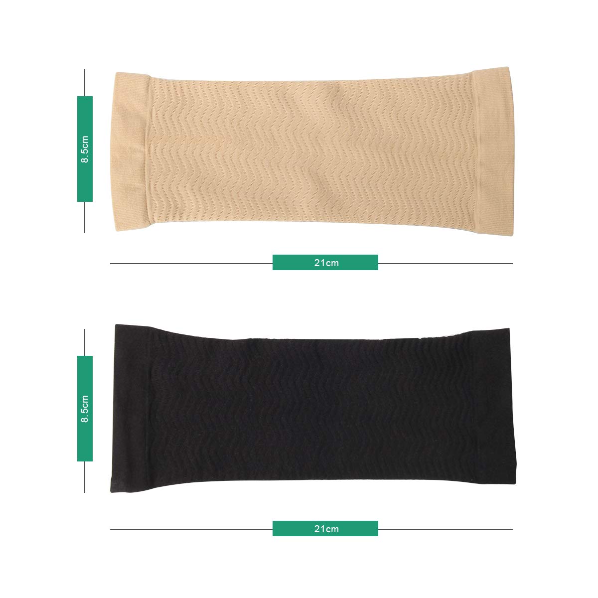 AHIER 2-Pair Slimming Compression Arm Sleeves for Women - Tone & Shape Arms, Reduce Arm Fat - Perfect for Workouts, Yoga & Everyday Wear