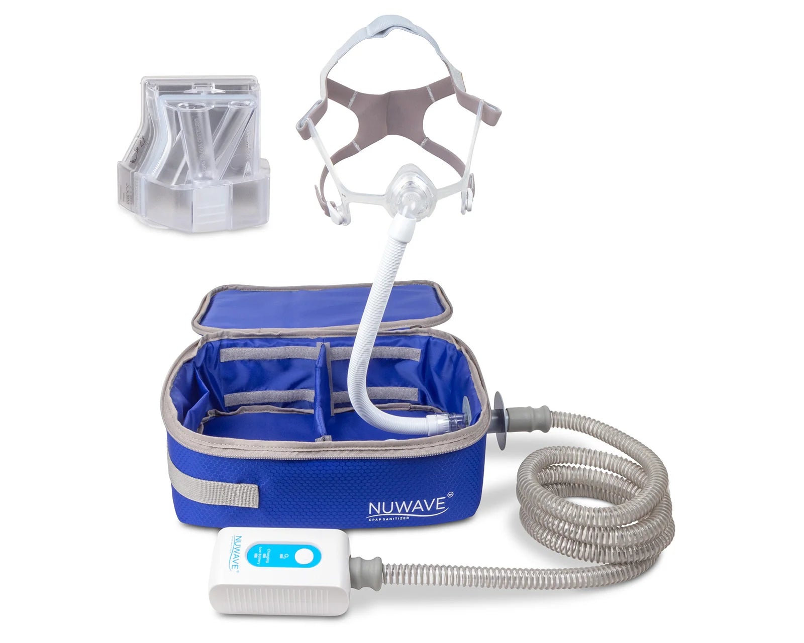 NUWAVE CPAP Sanitizer Machine - Portable CPAP Cleaner for Sleep Apnea Equipment - Kills 99.9% Germs & Bacteria - Ideal for Travel & Home Use