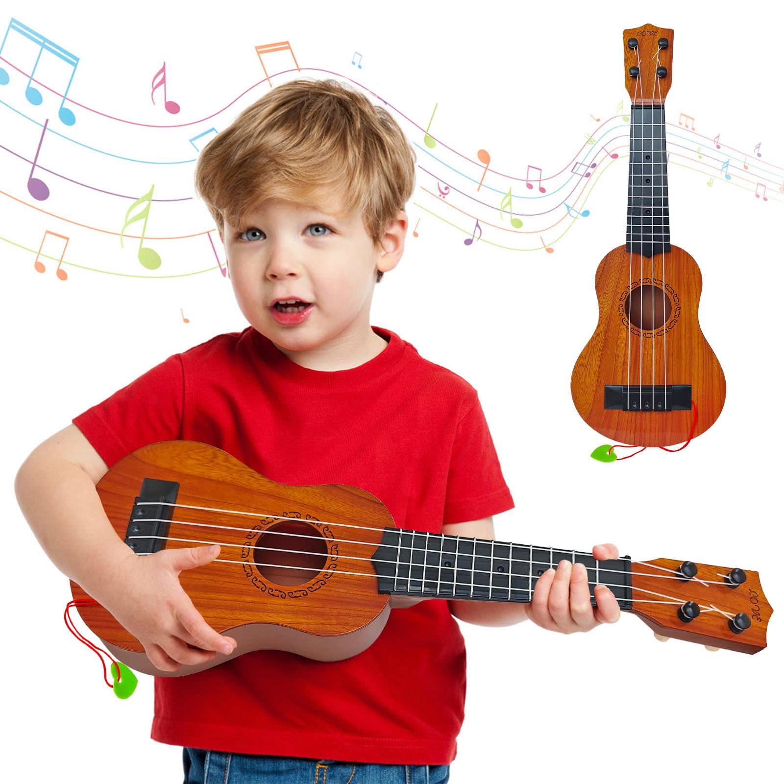 **17 Inch Kids Ukulele Guitar Toy - 4 String Classical Musical Instrument for Toddlers & Preschoolers | Educational Learning Toy for Music Lovers, Birthday Gifts & Early Childhood Development**