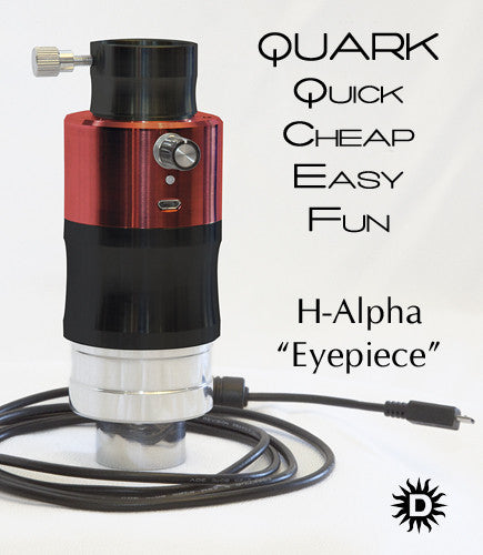 QUARK* Hydrogen Alpha Eyepiece for Solar Telescopes - Enhance Solar Observation & Astrophotography | Perfect for Astronomy Enthusiasts & Stargazing