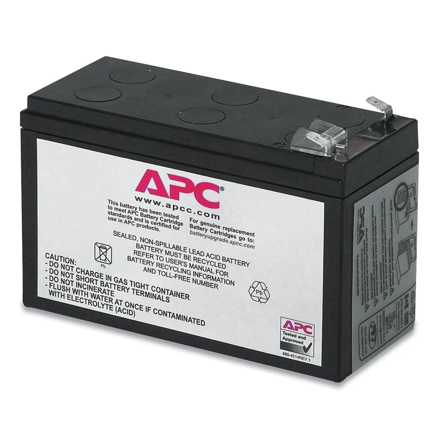 APC® RBC2 Replacement Battery Cartridge for UPS Systems - Power Backup for Home & Office Electronics
