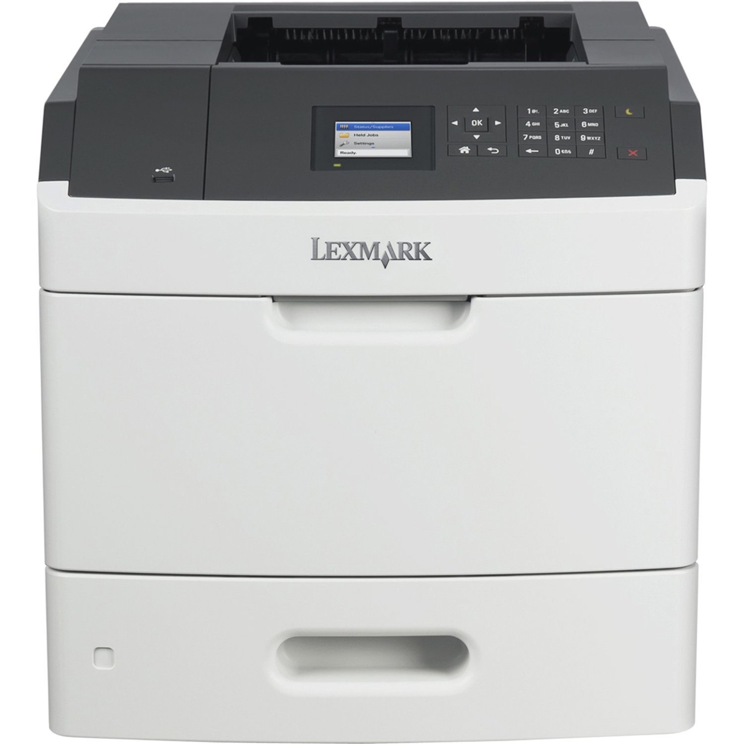 Lexmark MS810N Monochrome Laser Printer - 55ppm High-Speed Printing, 1200x1200 dpi Resolution - Desktop Office Printer with Gigabit Ethernet & USB Connectivity - 650-Sheet Paper Capacity - Ideal for Small Business & Home Office Document Printing