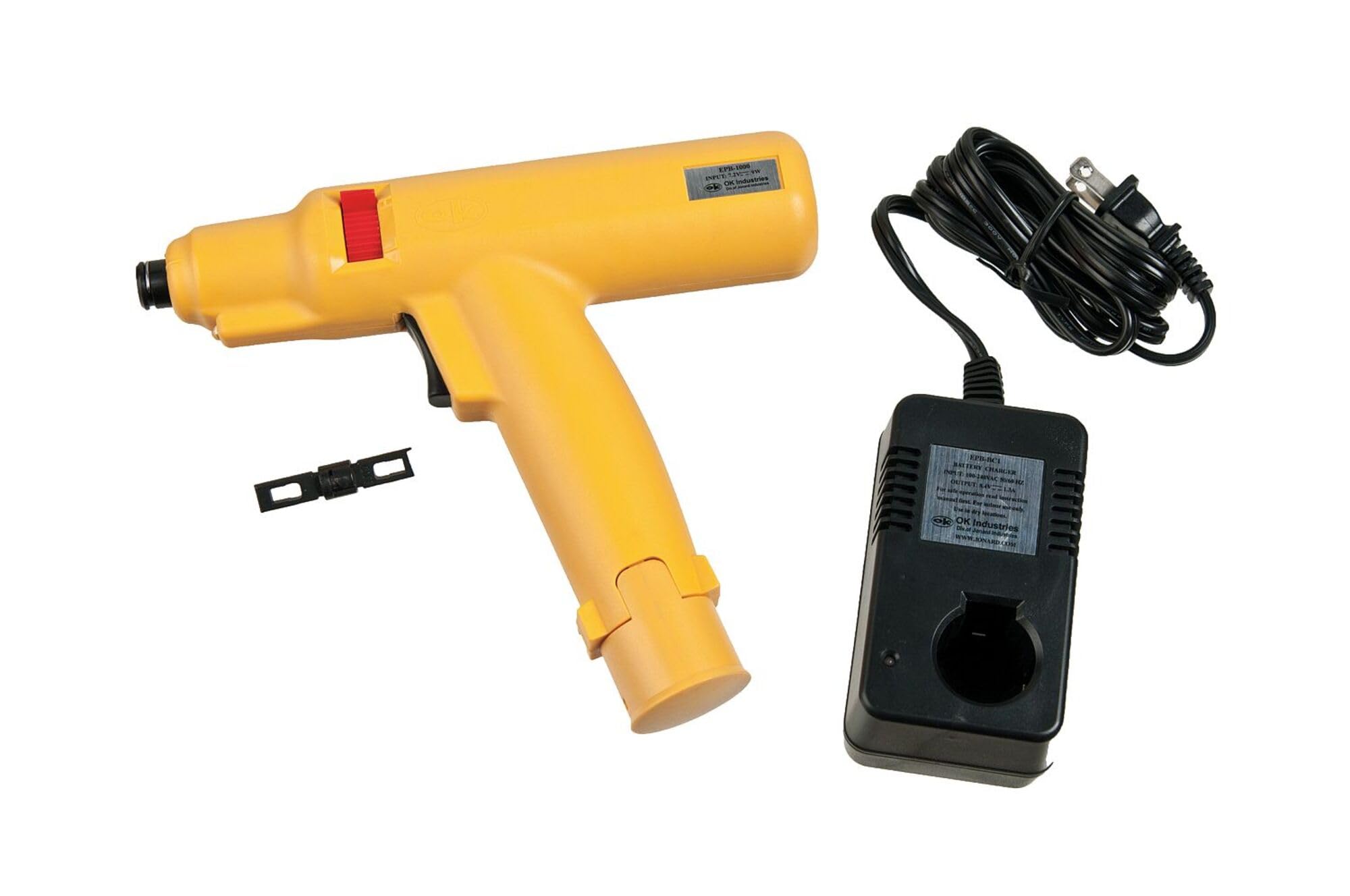 Jonard Tools EPB-1066 7.2V Battery-Powered Punchdown Tool Kit with Steel 66 Blade & 115V Charger - Ideal for Network Cabling, Telecom Installations, and Punchdown Block Terminations