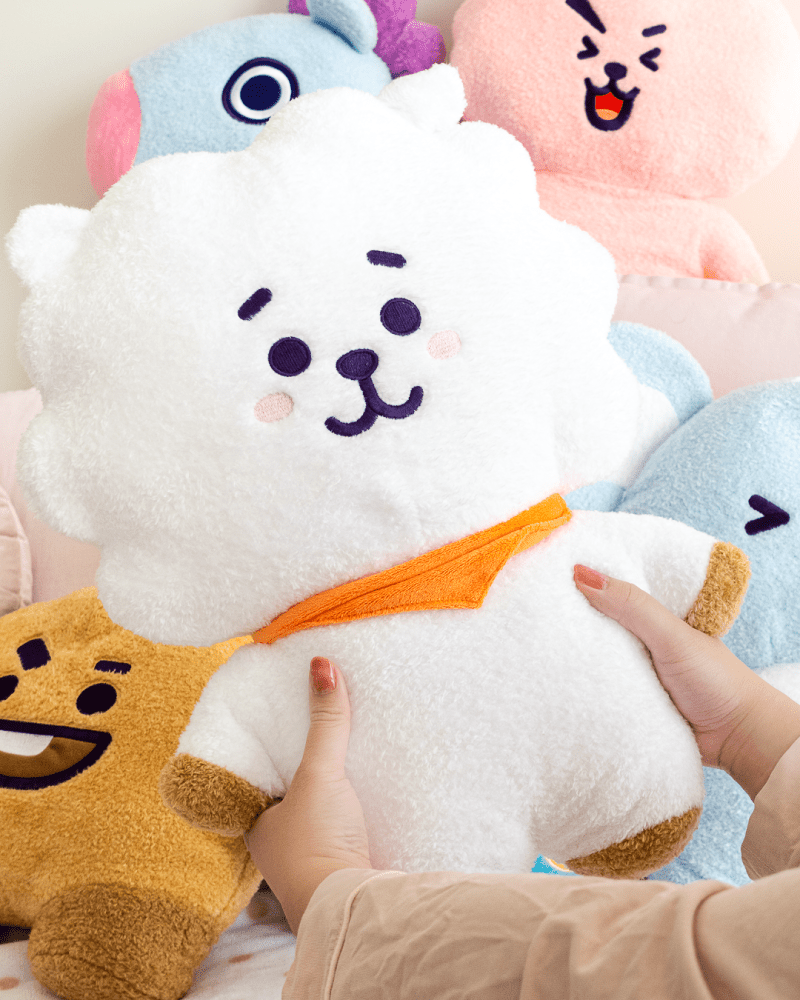 BT21 RJ Large Plush Stuffed Animal - Cute & Soft Plush Toy for Fans, Collectors & Gifts | Perfect for Bedroom Decor, Cuddling & BT21 Merchandise Collection