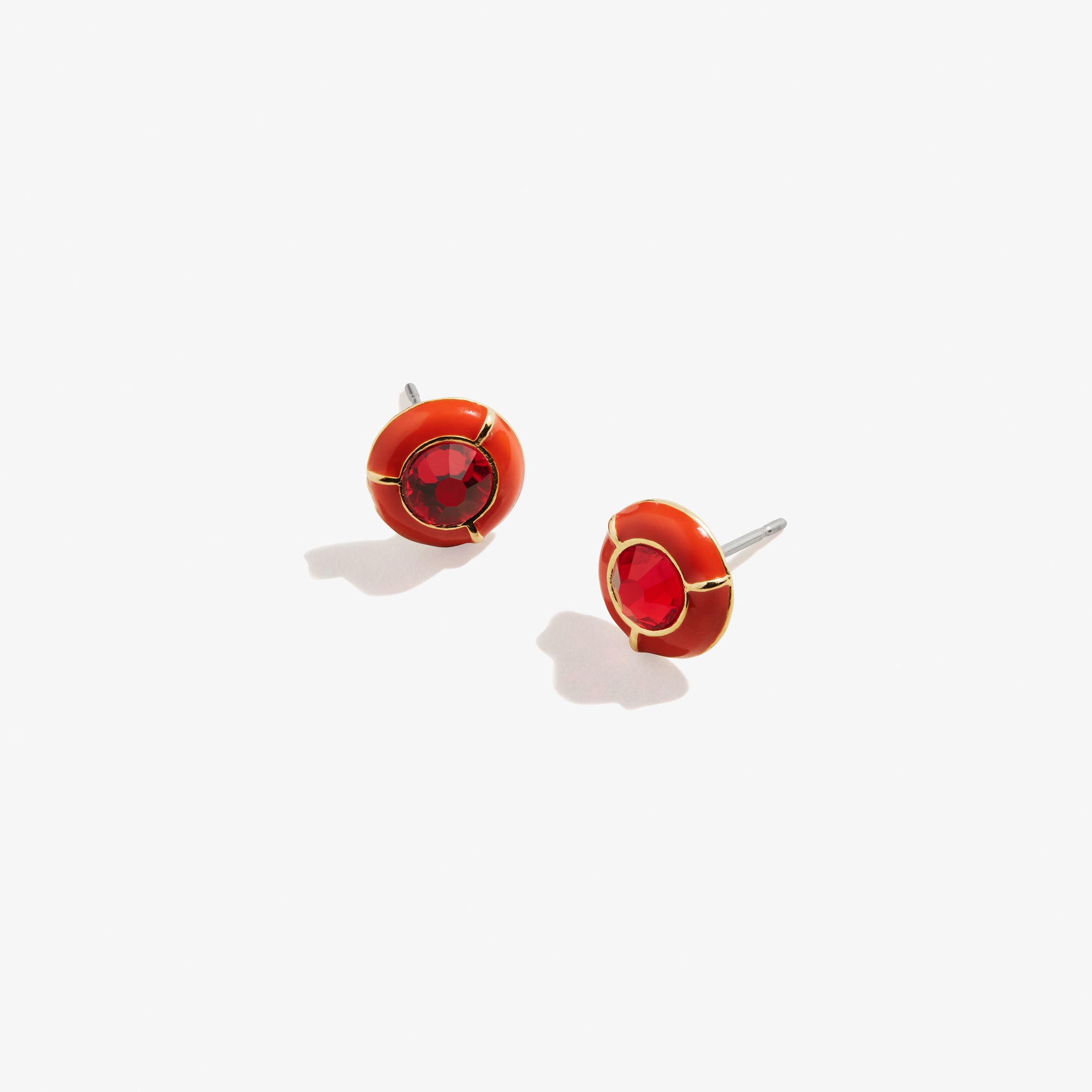 Sparkling Red Crystal Stud Earrings for Women - Elegant Dainty Jewelry Gift for Birthday, Anniversary & Everyday Wear