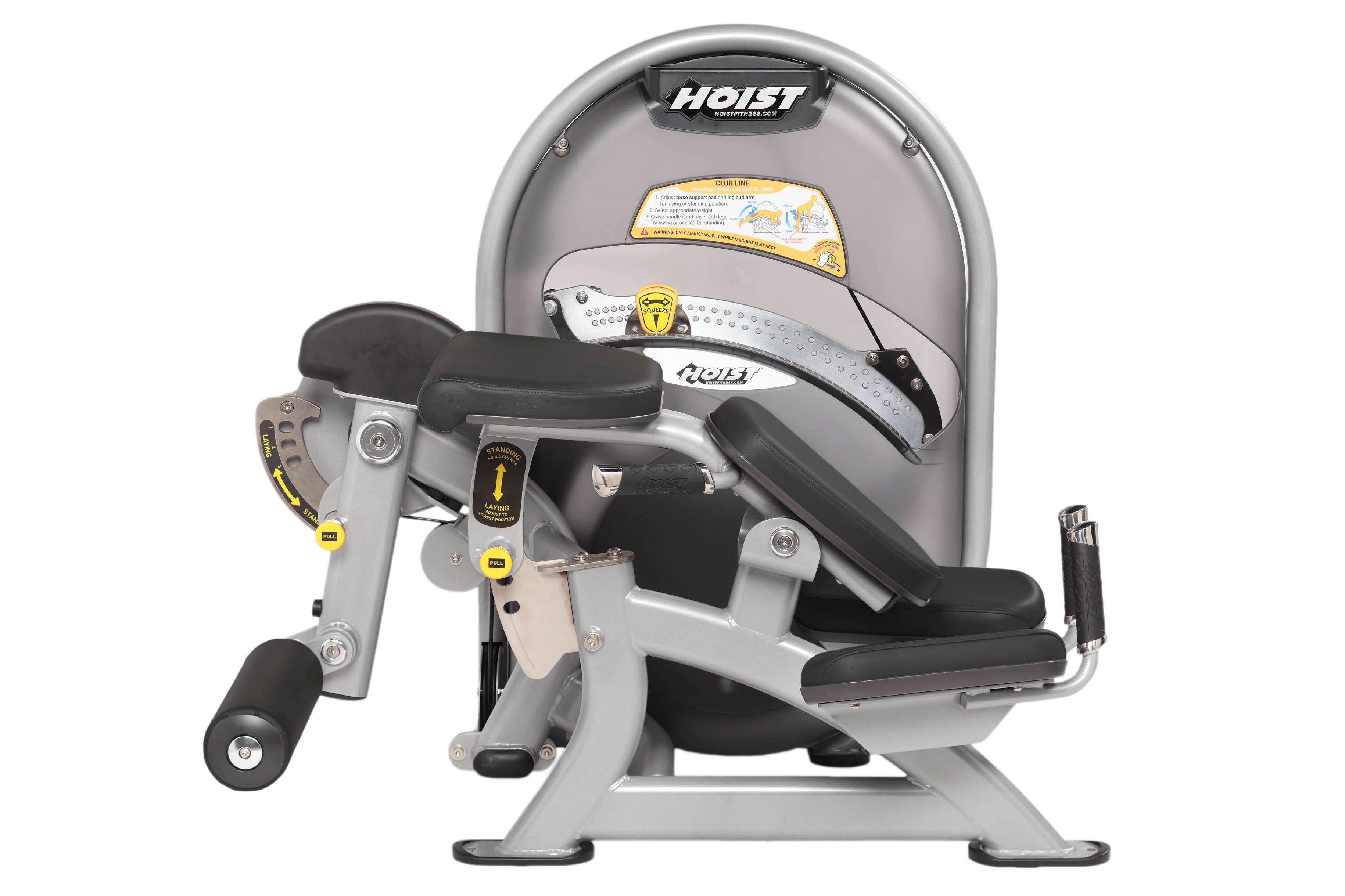 Hoist CL 3408 Standing & Prone Leg Curl Machine - Gym Strength Training Equipment for Hamstrings & Glutes - Perfect for Home & Commercial Fitness Studios