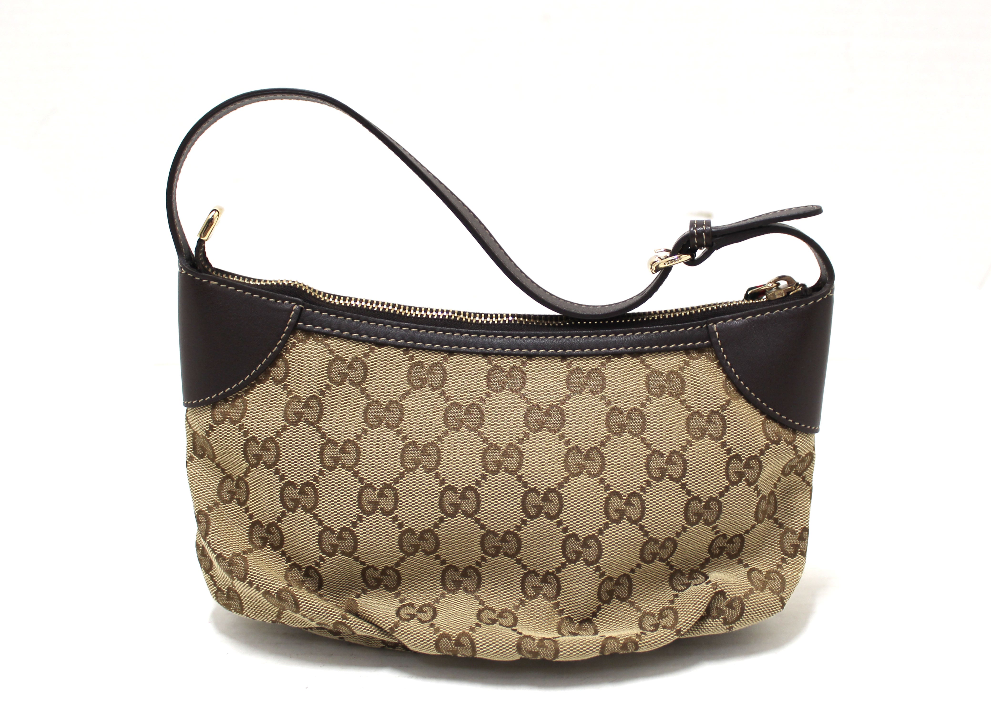 Authentic Gucci GG Supreme Coated Canvas Mini Shoulder Bag in Brown - Luxury Leather Crossbody Purse for Women, Perfect for Date Night & Evening Events